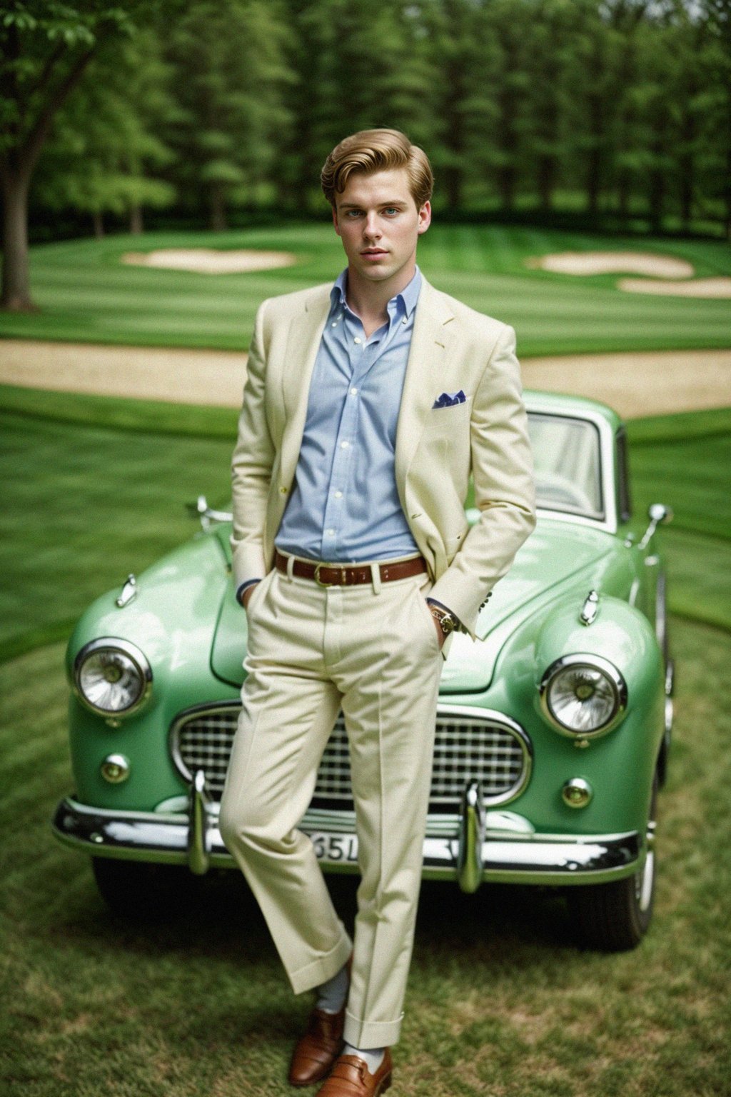 a man in preppy style, old money aesthetic, posh style, elite school stlye, luxurious style, gossip girl neo-prep style, ralph lauren style, country club style, ivy league style