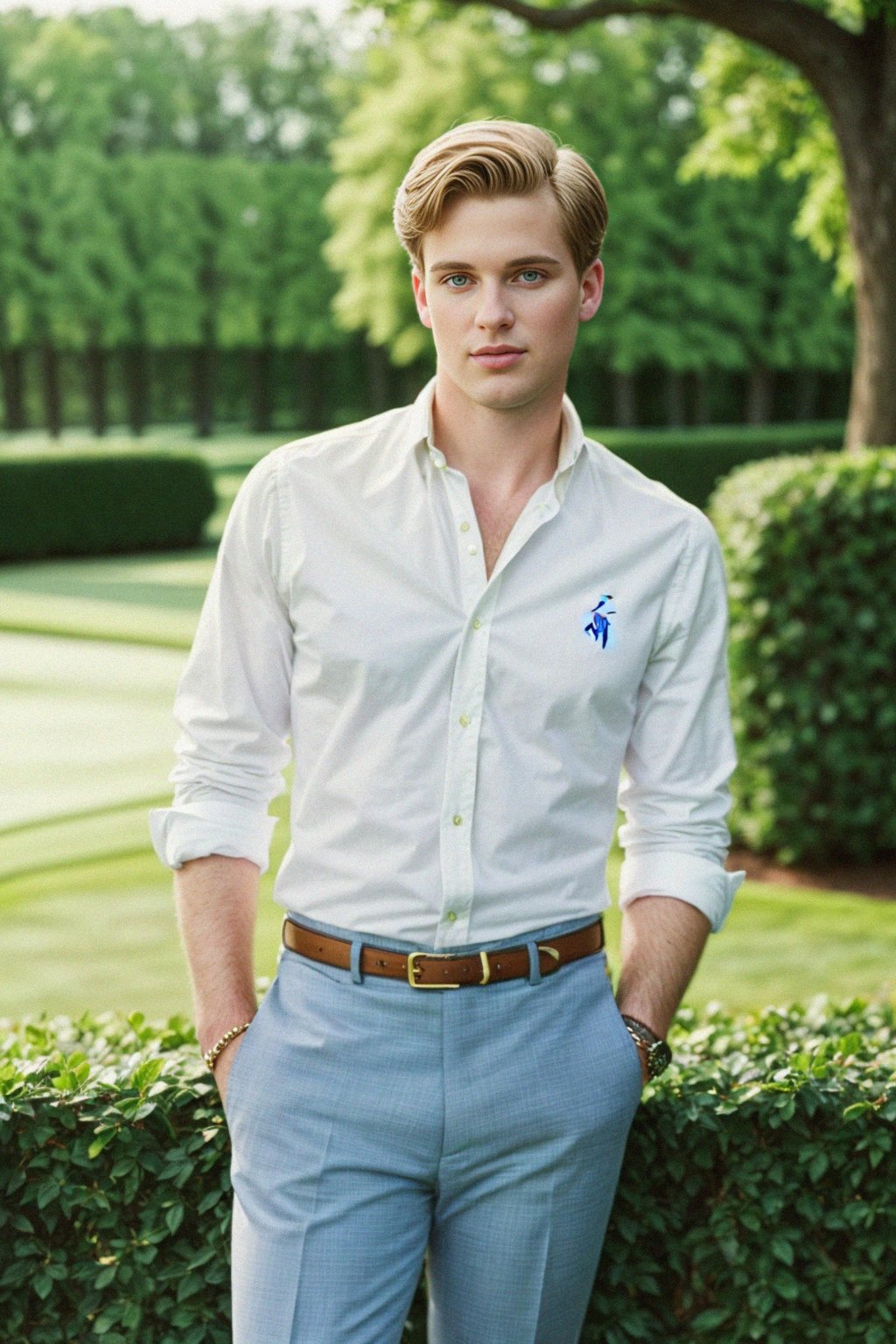 a man in preppy style, old money aesthetic, posh style, elite school stlye, luxurious style, gossip girl neo-prep style, ralph lauren style, country club style, ivy league style