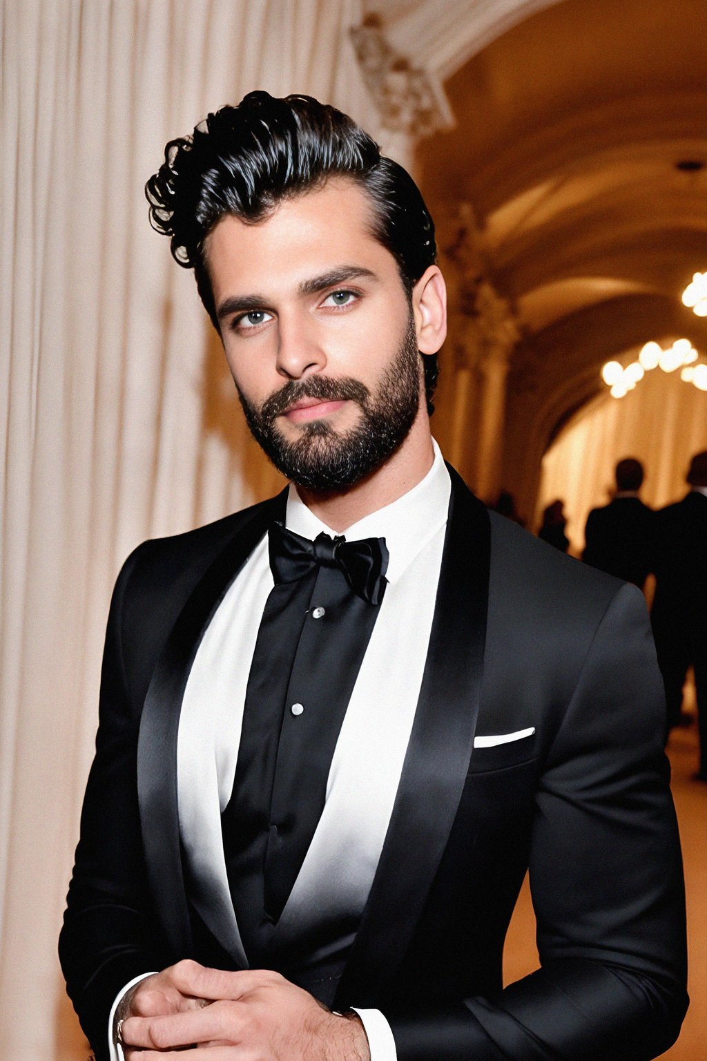 man in tuxedo  at Met Gala