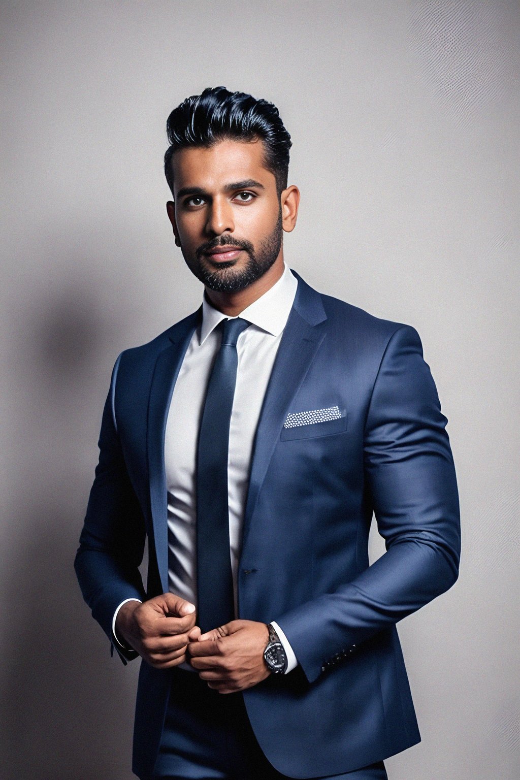 8k professional headshot of man, crisp details, studio backdrop, executive attire, confident posture, neutral expression, high-definition, corporate setting, sharp focus, ambient lighting, business professional, cityscape view