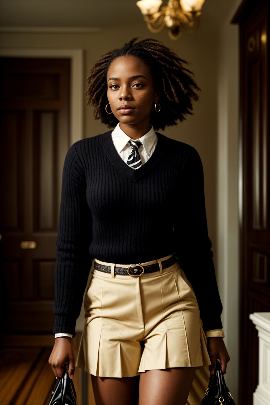 a woman in preppy style, old money aesthetic, posh style, elite school stlye, luxurious style, gossip girl neo-prep style, ralph lauren style, country club style, ivy league style