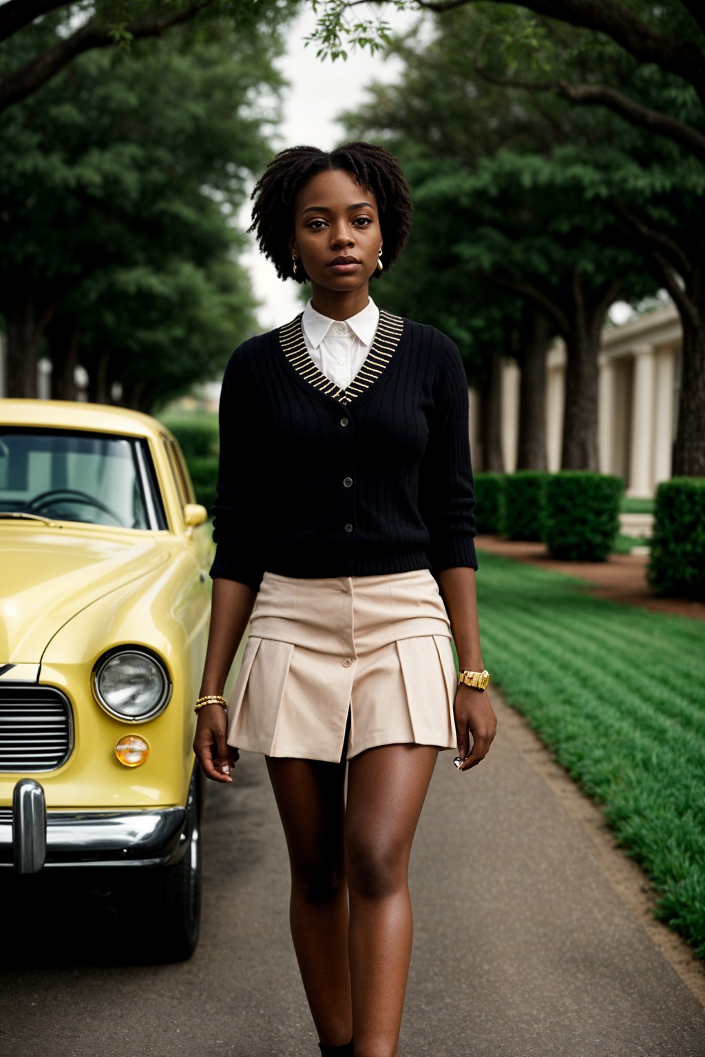 a woman in preppy style, old money aesthetic, posh style, elite school stlye, luxurious style, gossip girl neo-prep style, ralph lauren style, country club style, ivy league style