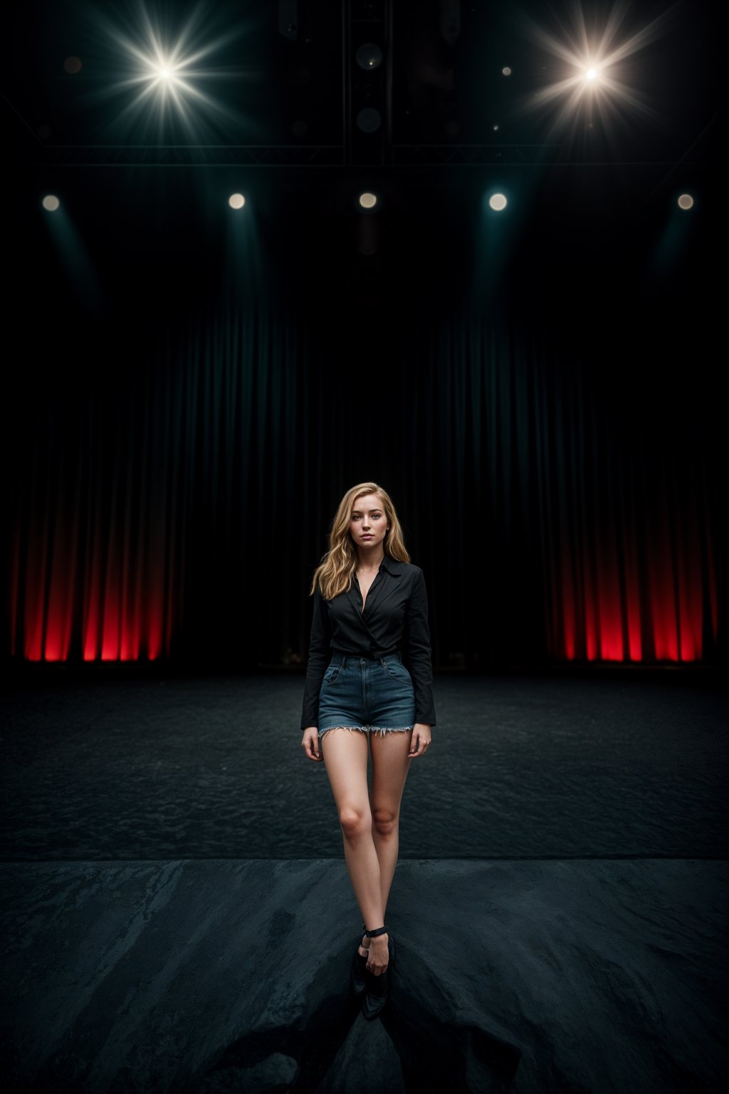 woman as a conference keynote speaker standing on stage at a conference