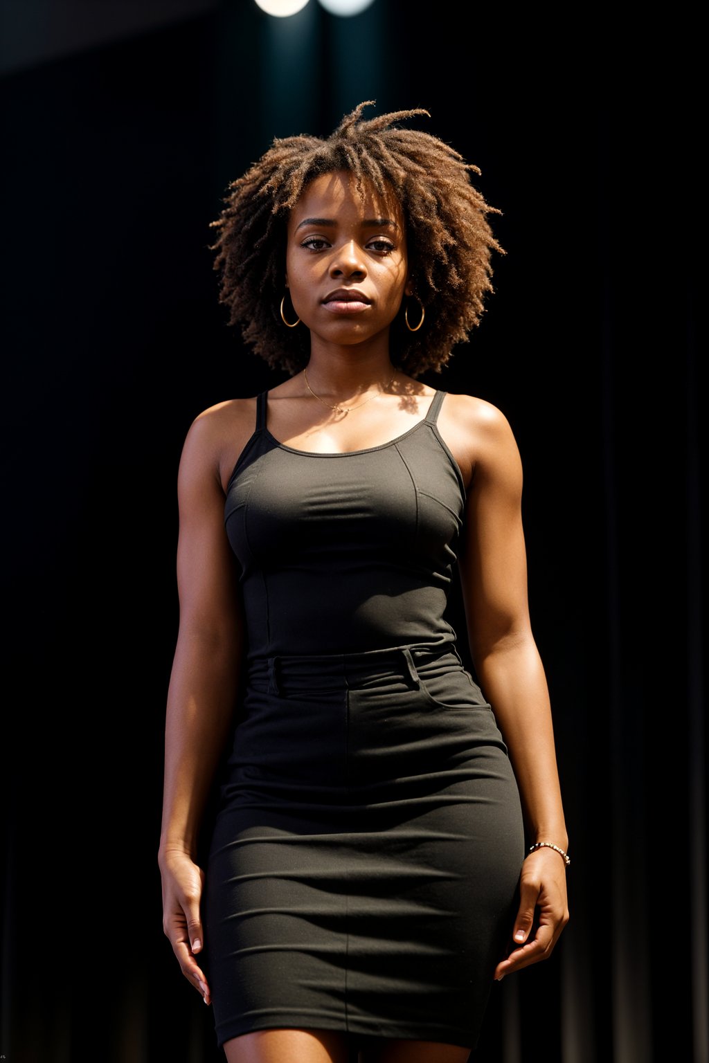 woman as a conference keynote speaker standing on stage at a conference