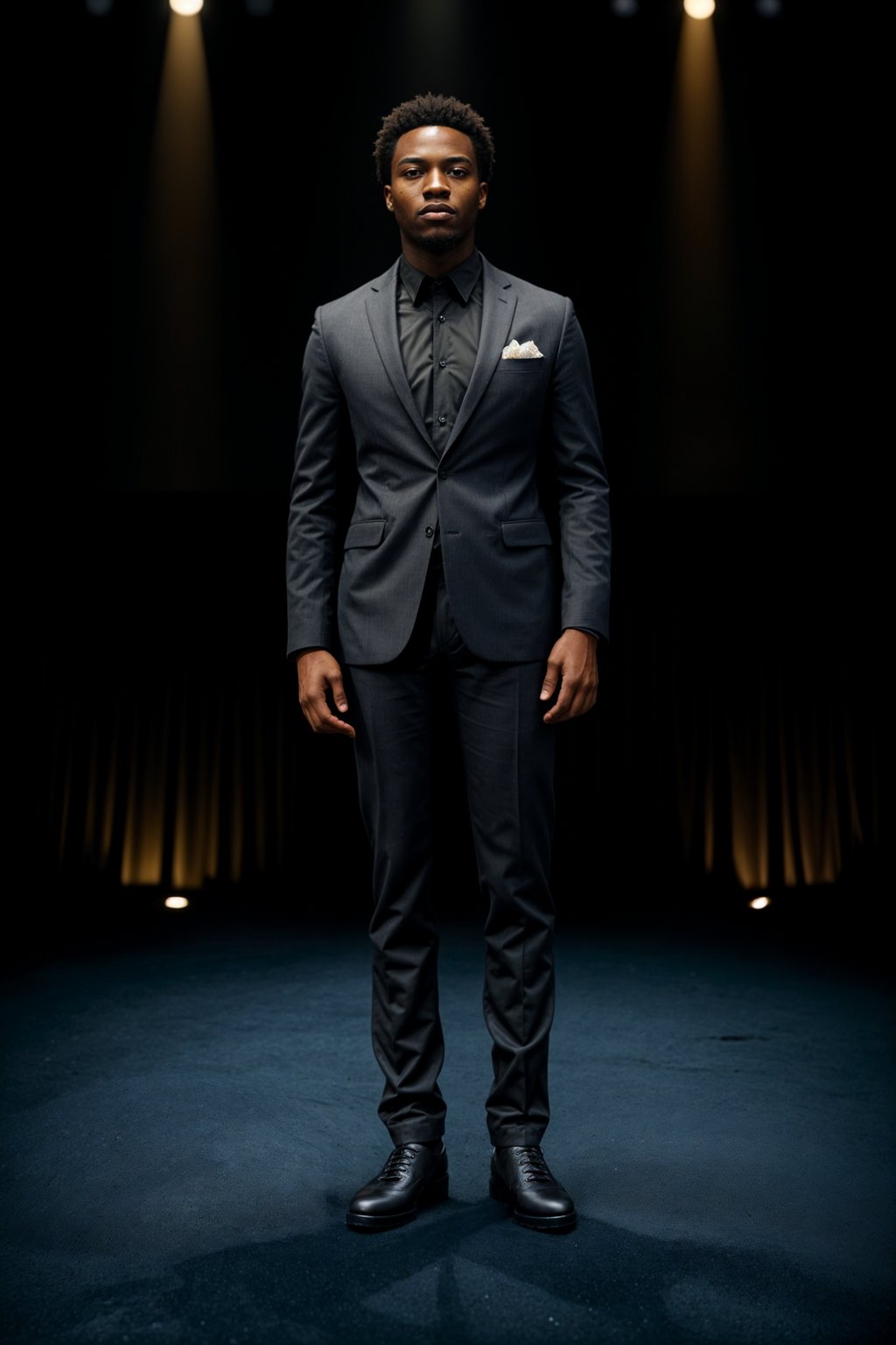 man as a conference keynote speaker standing on stage at a conference