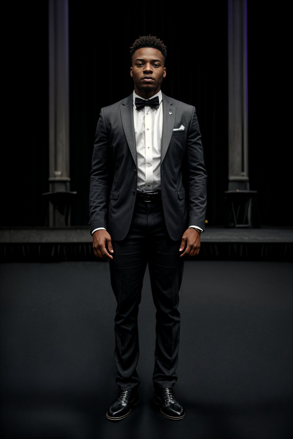 man as a conference keynote speaker standing on stage at a conference