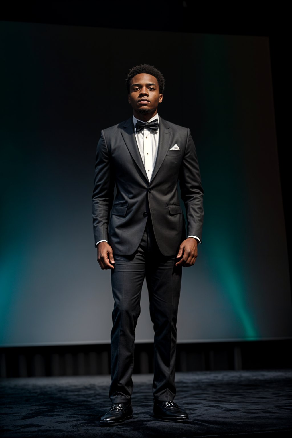 man as a conference keynote speaker standing on stage at a conference