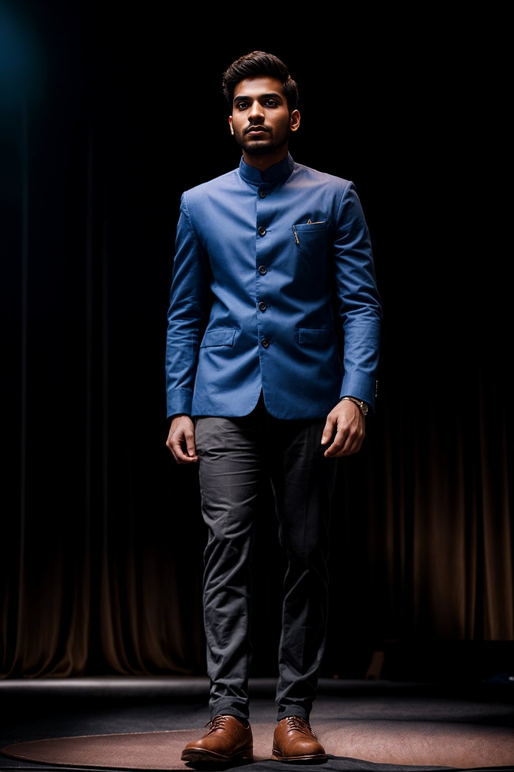 man as a conference keynote speaker standing on stage at a conference