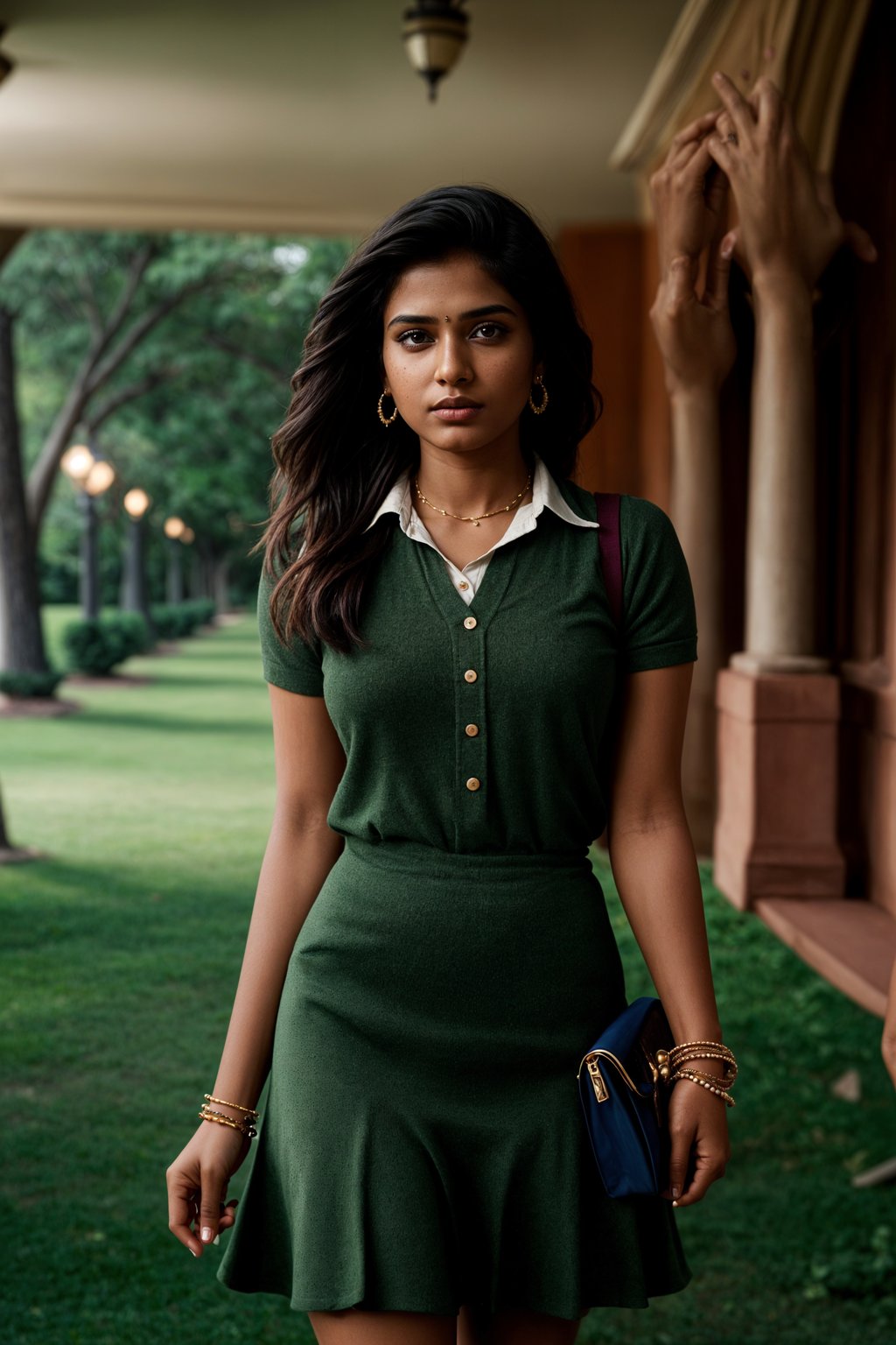 a woman in preppy style, old money aesthetic, posh style, elite school stlye, luxurious style, gossip girl neo-prep style, ralph lauren style, country club style, ivy league style