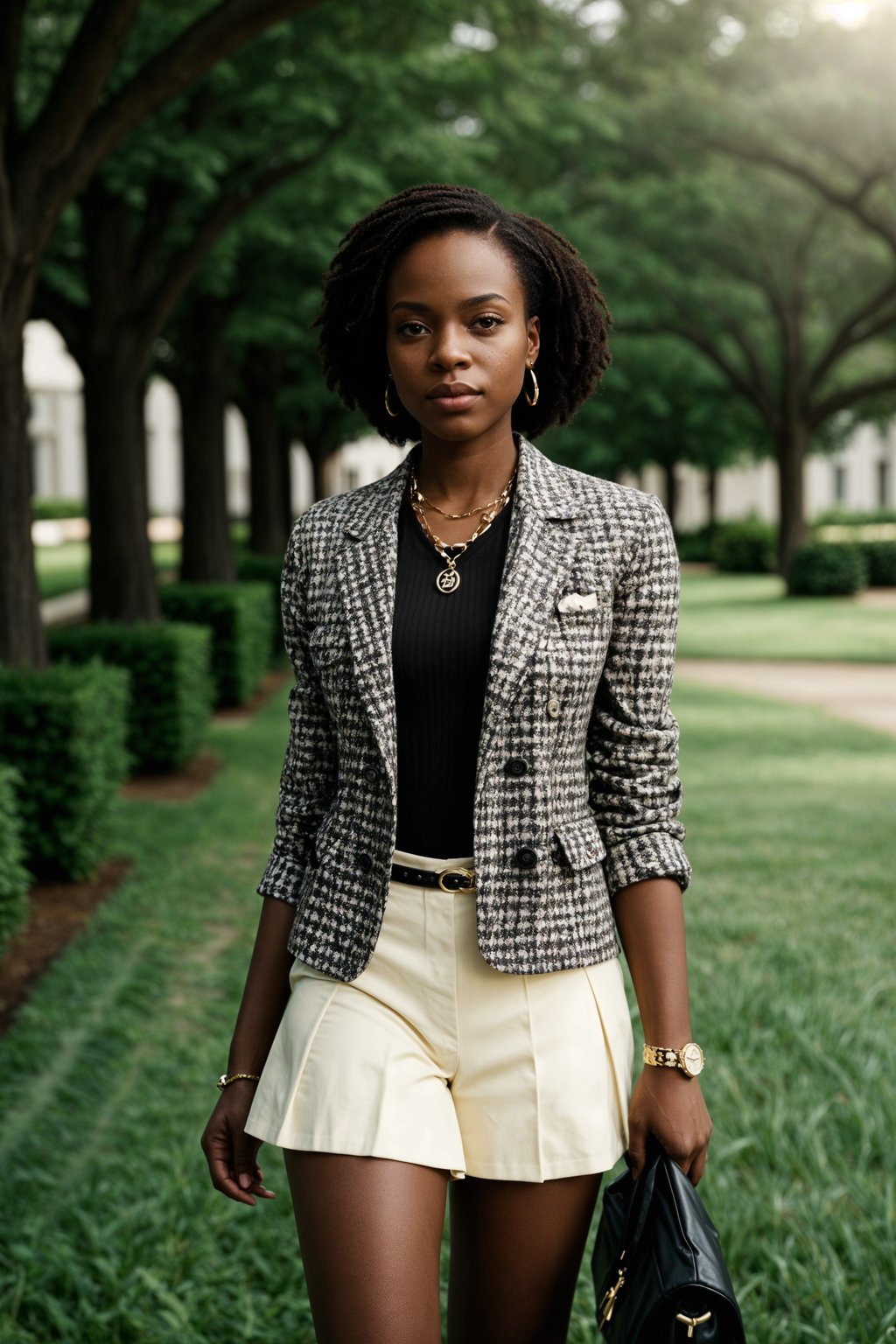 a woman in preppy style, old money aesthetic, posh style, elite school stlye, luxurious style, gossip girl neo-prep style, ralph lauren style, country club style, ivy league style