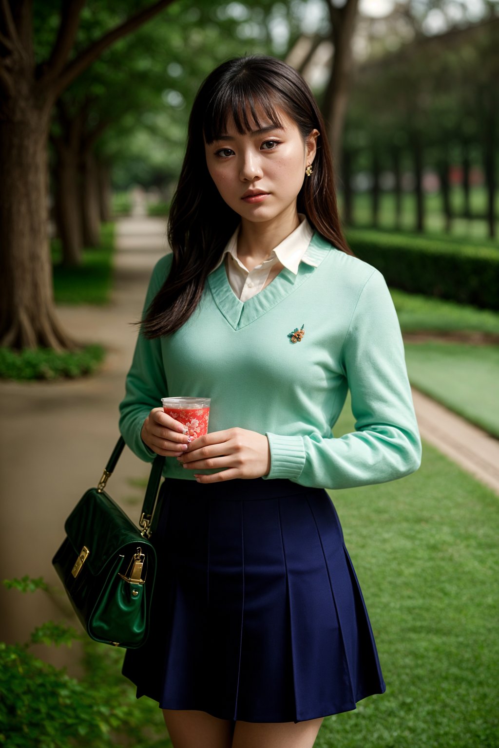 a woman in preppy style, old money aesthetic, posh style, elite school stlye, luxurious style, gossip girl neo-prep style, ralph lauren style, country club style, ivy league style