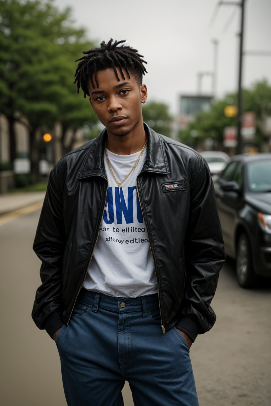 Korean man (with black hair) (as korean kpop k-pop idol) posing for photo, wearing Korean clothes, Korean fashion, Korean fashion, Korean makeup, (in front of solid background)