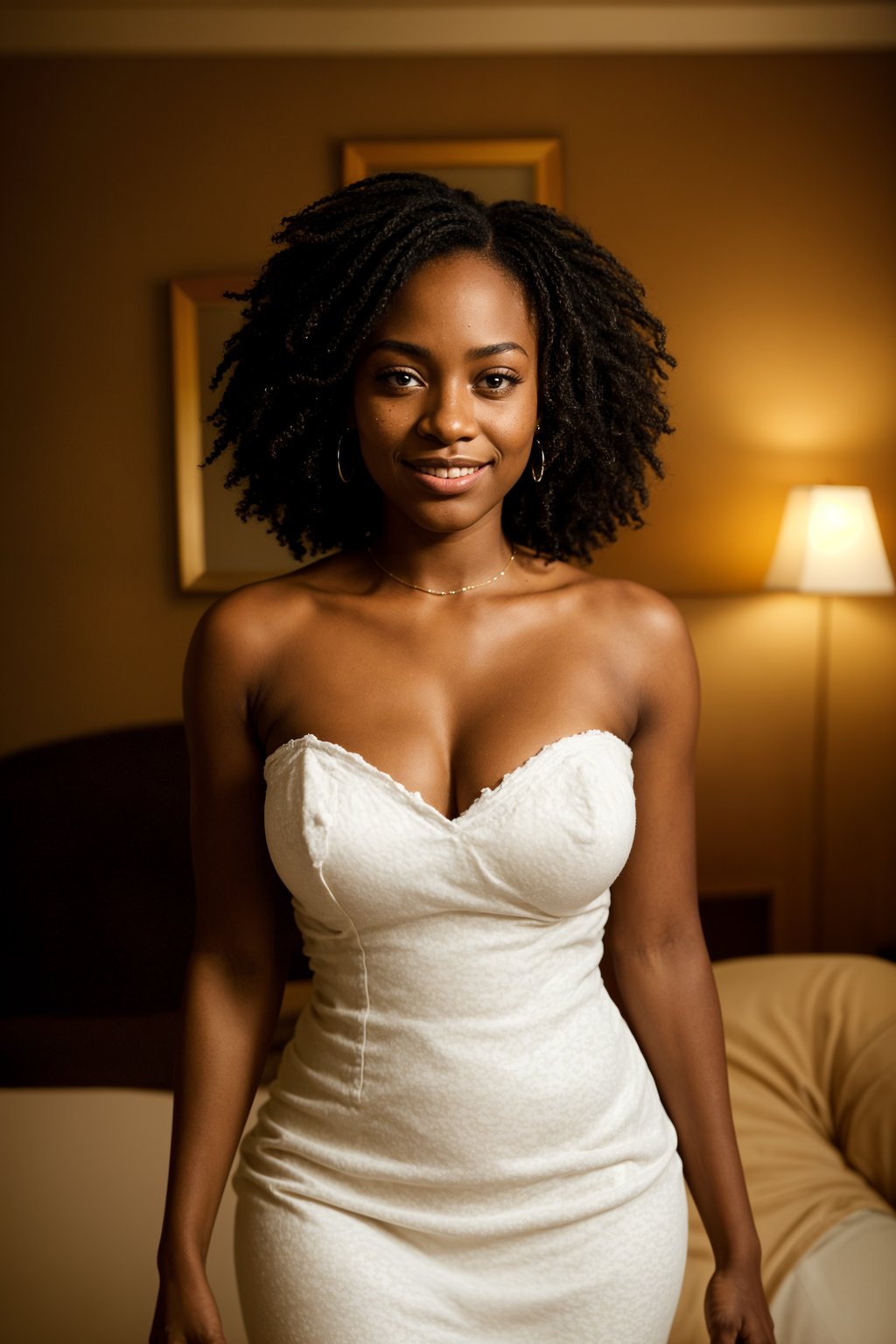 smiling woman in wedding photoshoot. bridal style. wedding style. marriage style. wedding dress .  golden hour