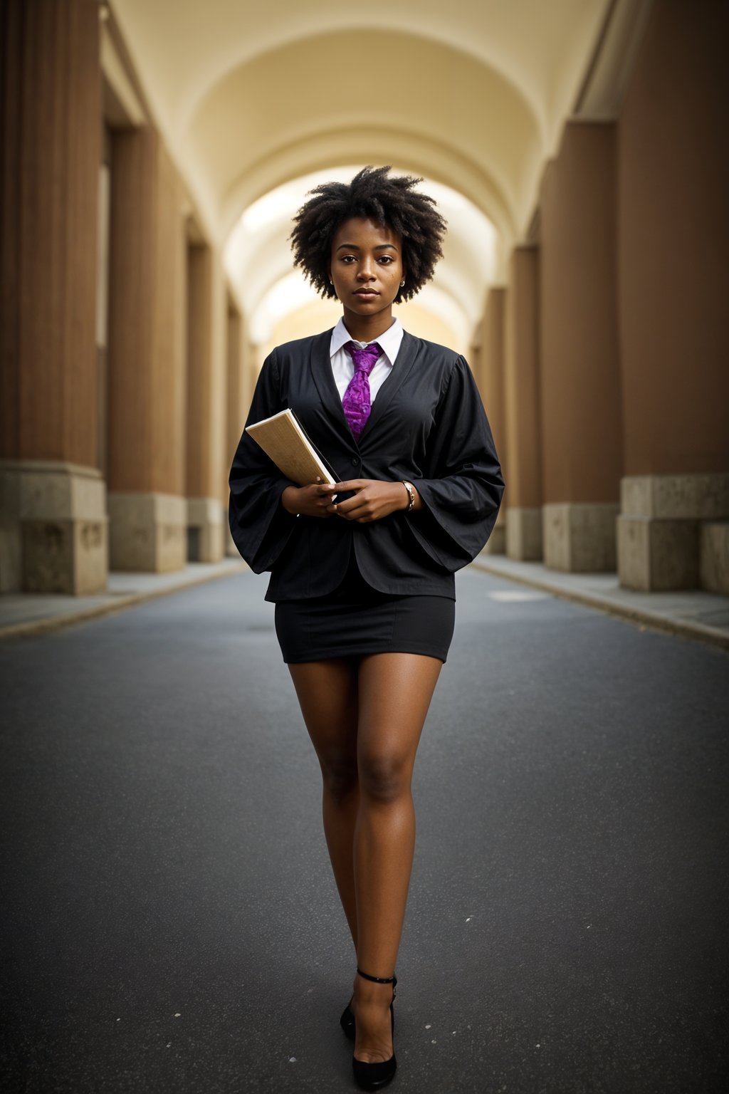 a graduate woman wearing their academic regalia, capturing the gratitude and mentorship experienced during their university journey