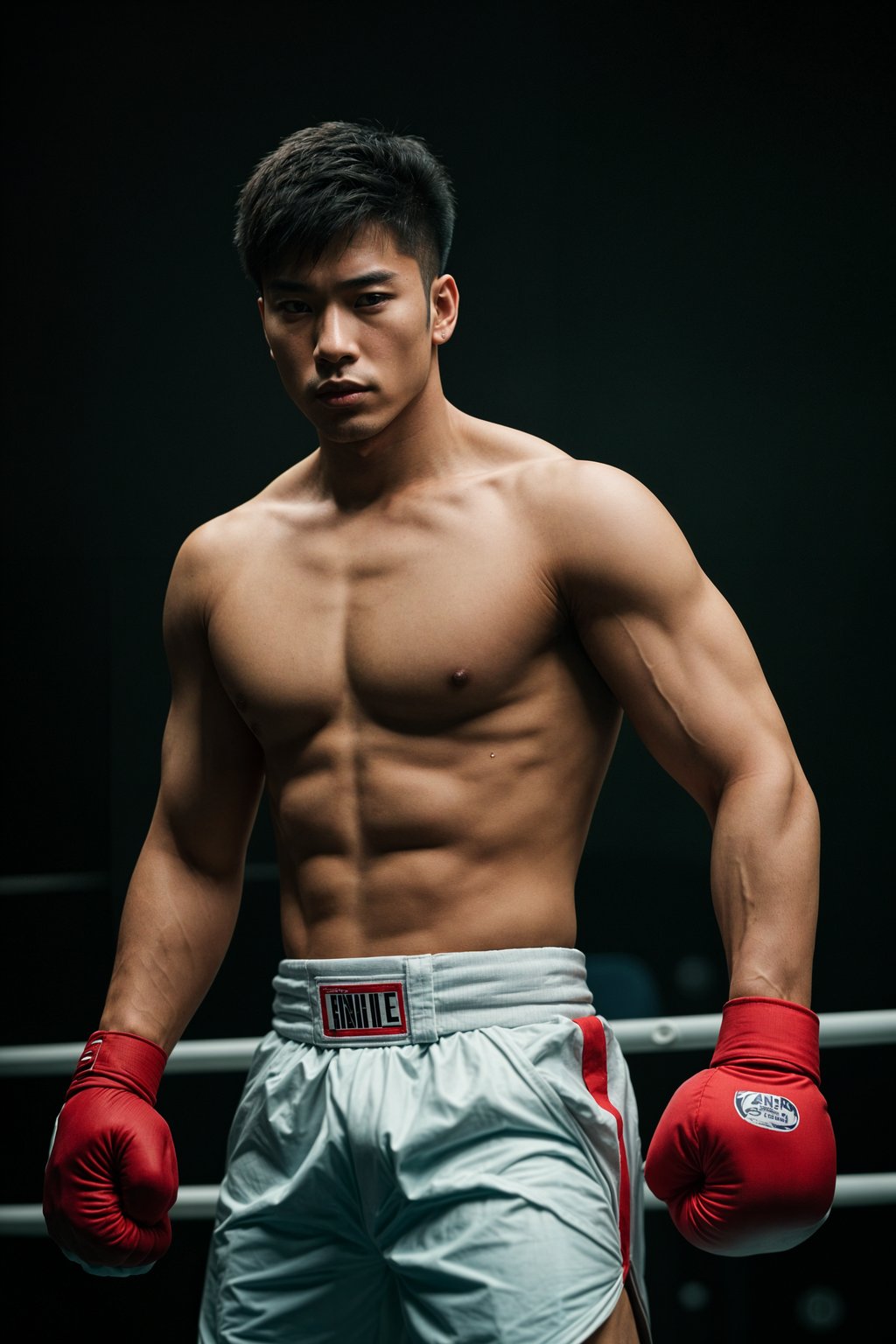 man as a Boxer wearing Boxing Gloves