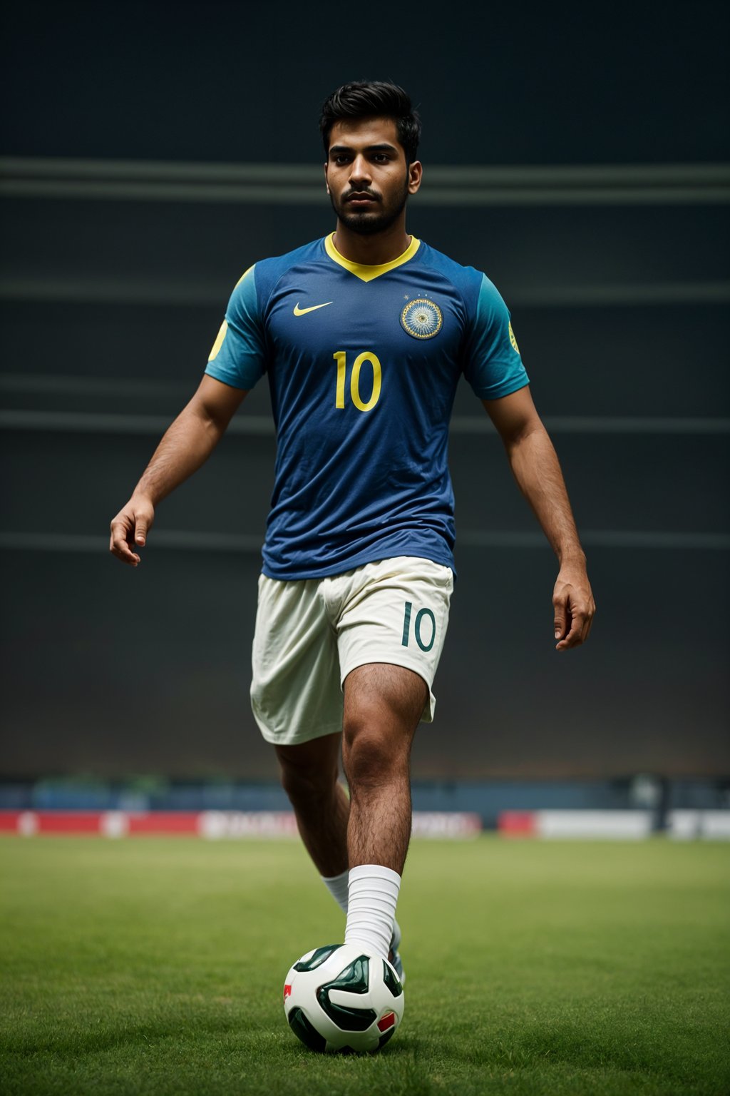 man as Football Player in the FIFA World Cup playing in a Football Match