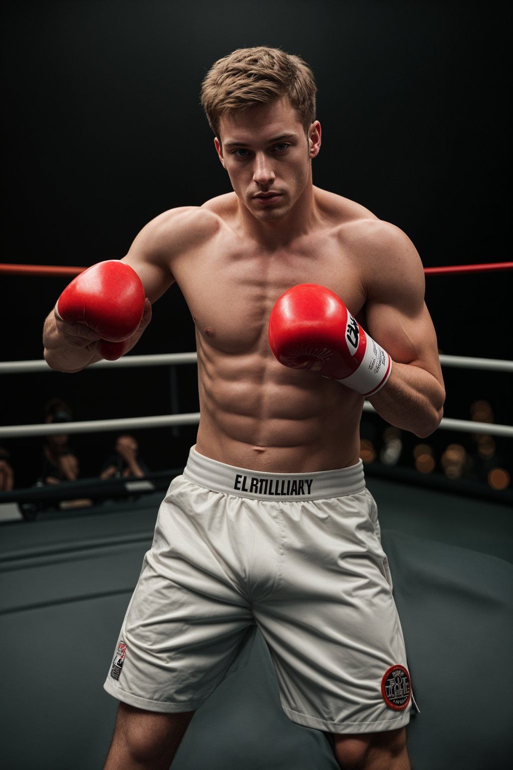 man as a Boxer wearing Boxing Gloves