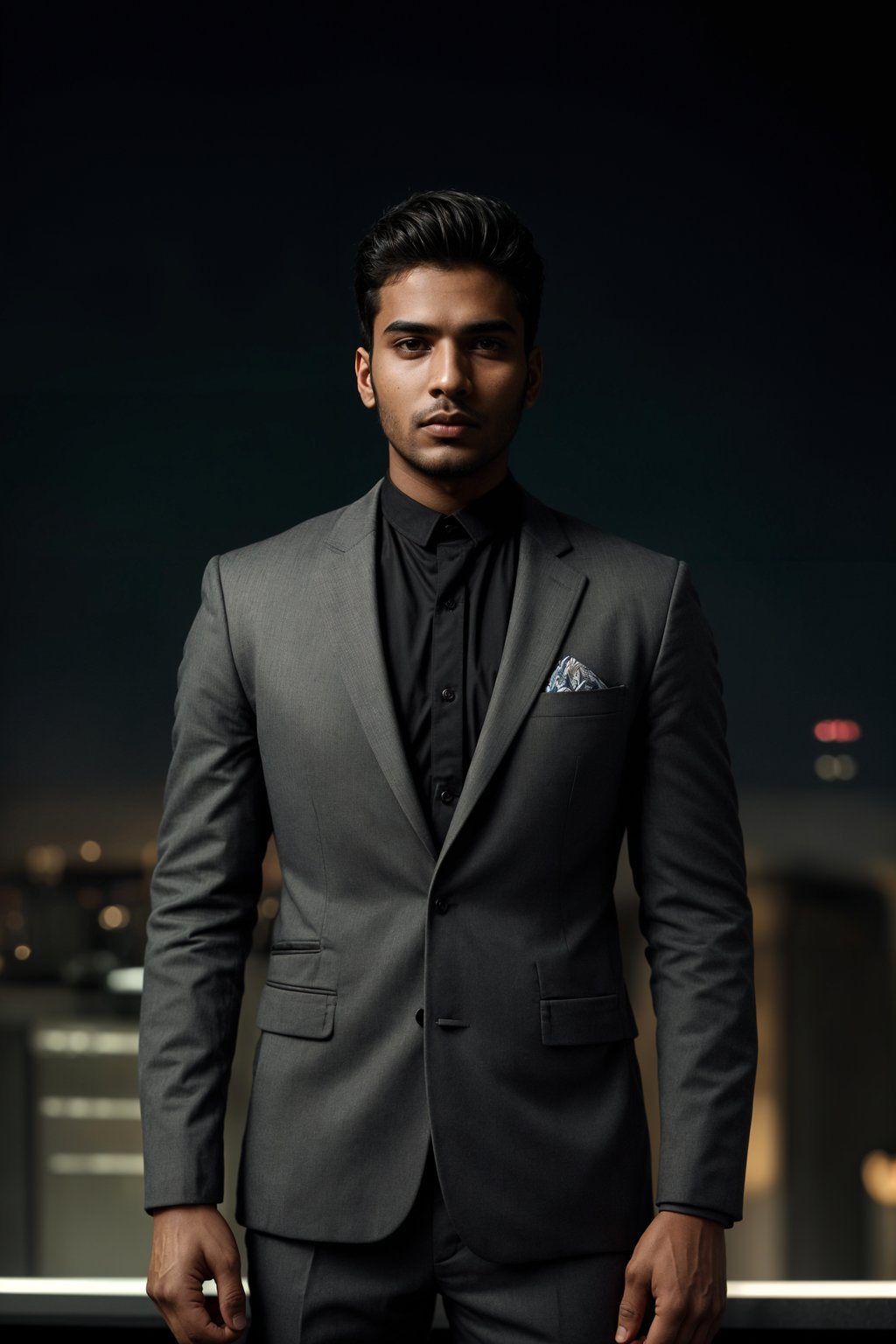 8k professional headshot of man, crisp details, studio backdrop, executive attire, confident posture, neutral expression, high-definition, corporate setting, sharp focus, ambient lighting, business professional, cityscape view