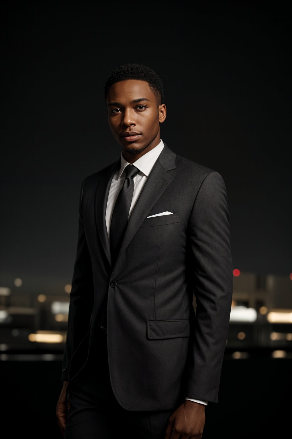 8k professional headshot of man, crisp details, studio backdrop, executive attire, confident posture, neutral expression, high-definition, corporate setting, sharp focus, ambient lighting, business professional, cityscape view