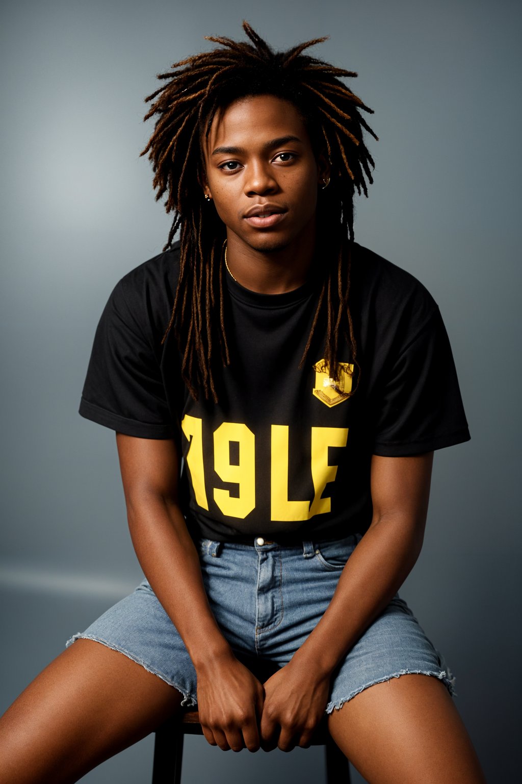 (school portrait) photo headshot of a young 18 y o man in 1990s style, nineties style, 90s, 1990s fashion, 1990s hair, school, man is sitting and posing for a (yearbook) picture, blue yearbook background, official school yearbook photo, man sitting (looking straight into camera), (school shoot), (inside), blue yearbook background