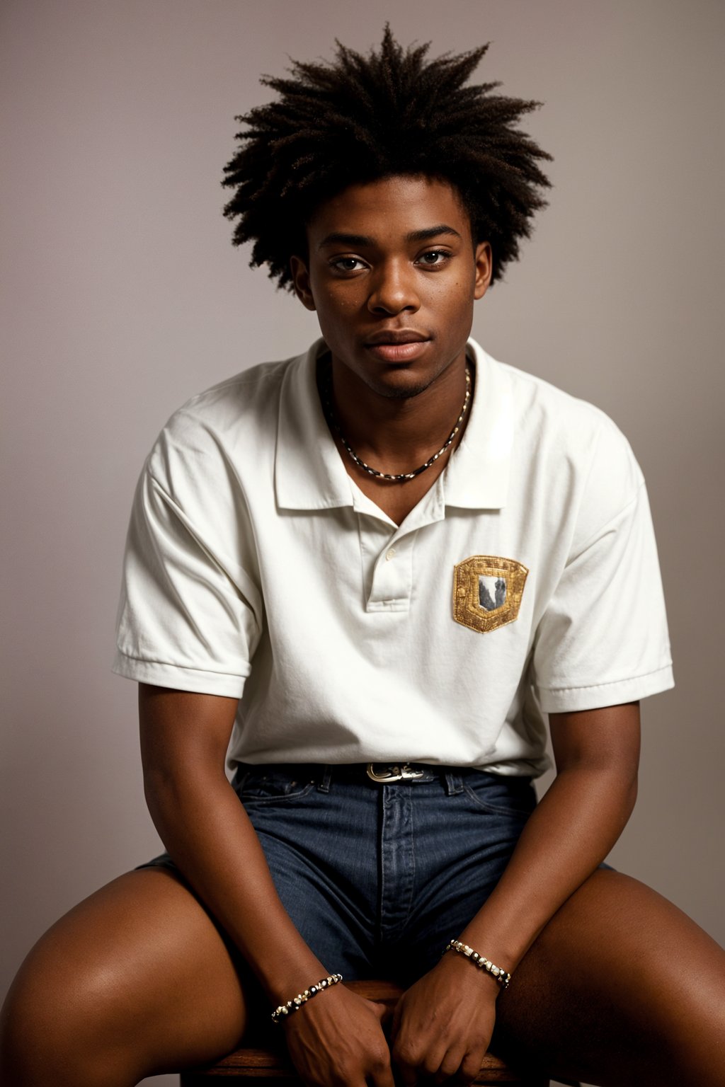 (school portrait) photo headshot of a young 18 y o man in 1990s style, nineties style, 90s, 1990s fashion, 1990s hair, school, man is sitting and posing for a (yearbook) picture, blue yearbook background, official school yearbook photo, man sitting (looking straight into camera), (school shoot), (inside), blue yearbook background