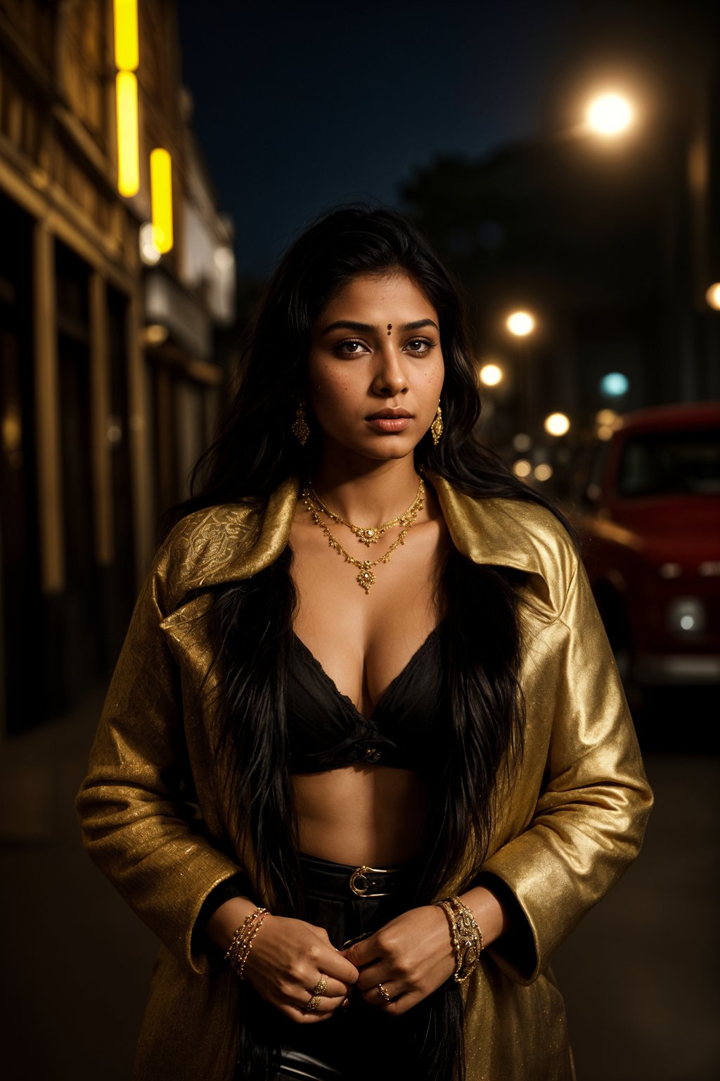 beautiful woman as a mobster, mafia, mafia outfit, faux fur coats, chunky gold jewelry, mafia aesthetic, flashy, glamorous, luxury, loud, Goodfellas, The Sopranos, Mob Wives, opulence, confidence