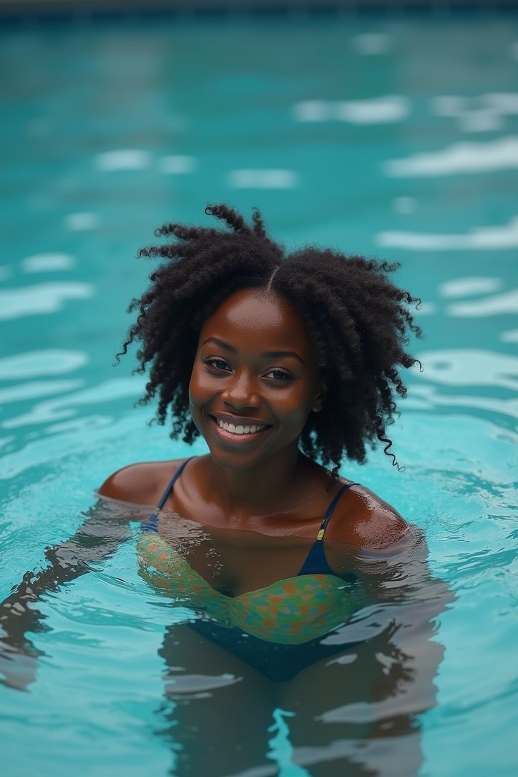 woman swimming