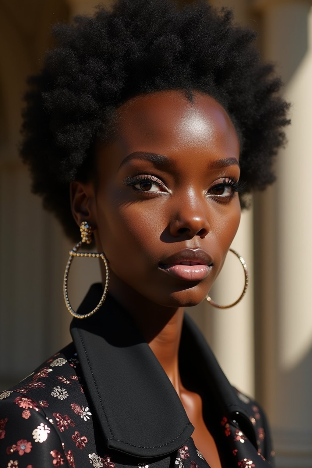 face of woman fashion woman in fashion show clothes, official balmain editorial