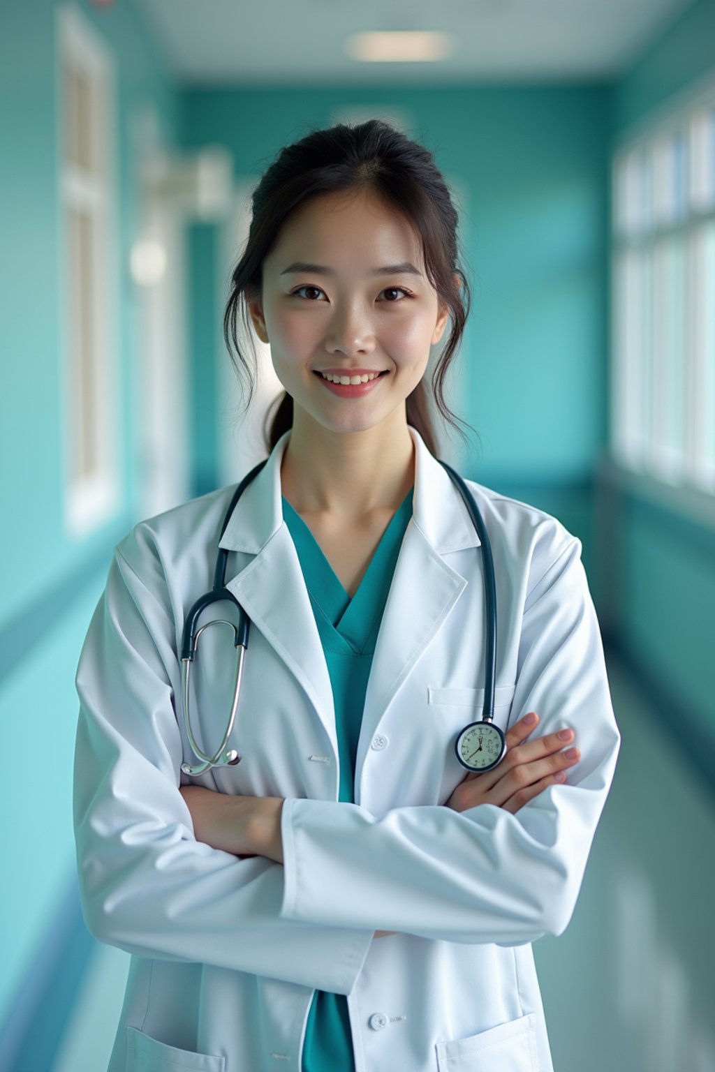 woman as a Doctor in Hospital