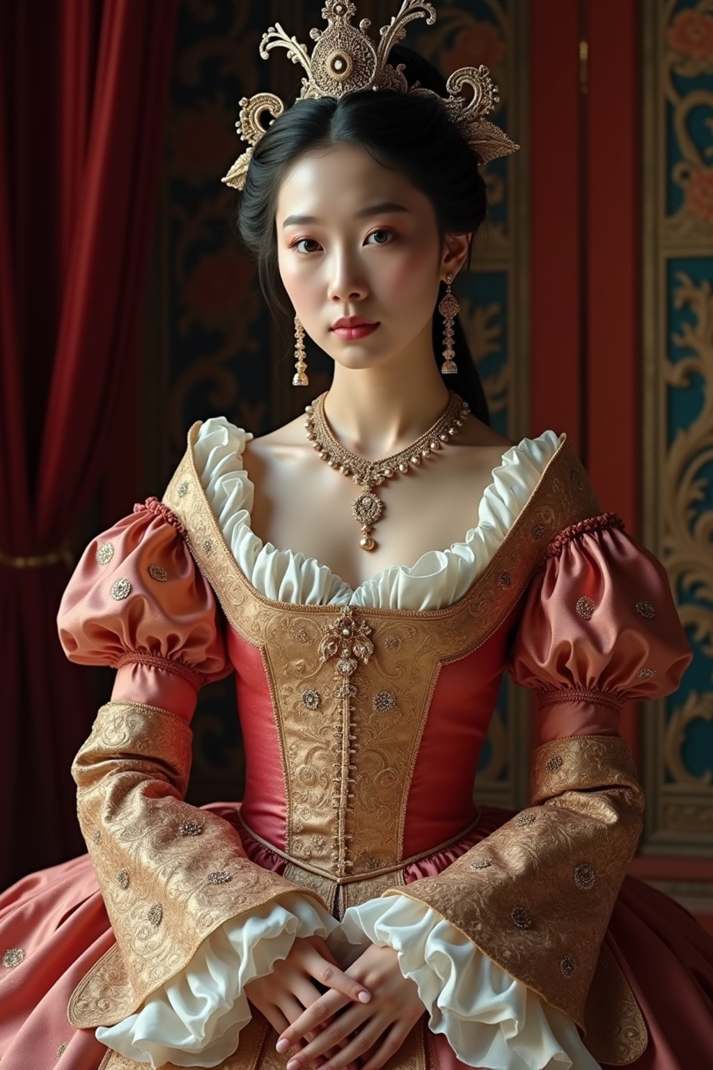 woman as 17th Century French  Queen