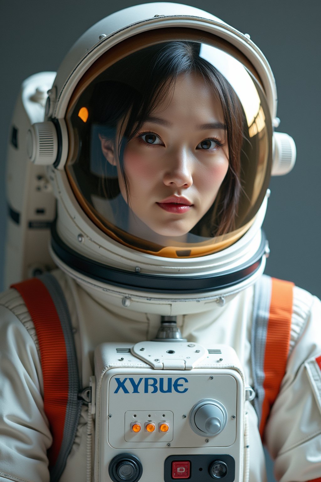 woman as NASA Astronaut in space suit