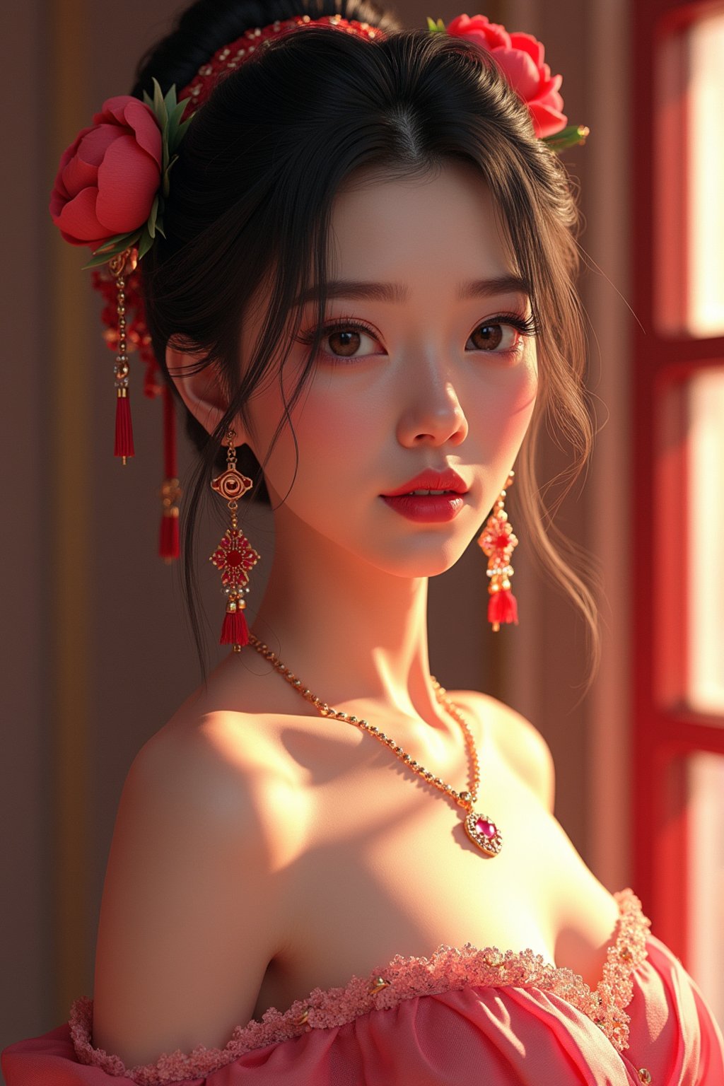 a beautiful fashion charming dreamlike woman with lv jewelry, character art, art by artgerm lau and wlop and and ilya kuvshinov and john singer sargent, hyperdetailed, 8 k realistic, symmetrical, frostbite 3 engine, cryengine, dof, trending on artstation, digital art