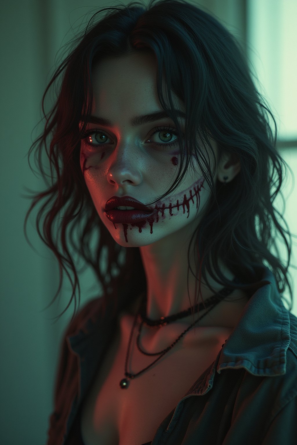 woman as a zombie, 7 days to die zombie, fine art, award winning, intricate, elegant, sharp focus, cinematic lighting, digital painting, 8 k concept art, art by guweiz and z. w. gu, masterpiece, trending on artstation, 8 k