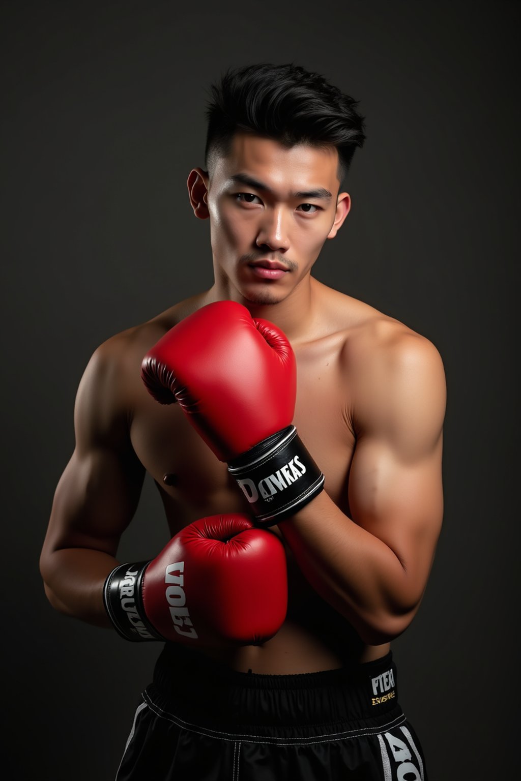 man as a Boxer wearing Boxing Gloves