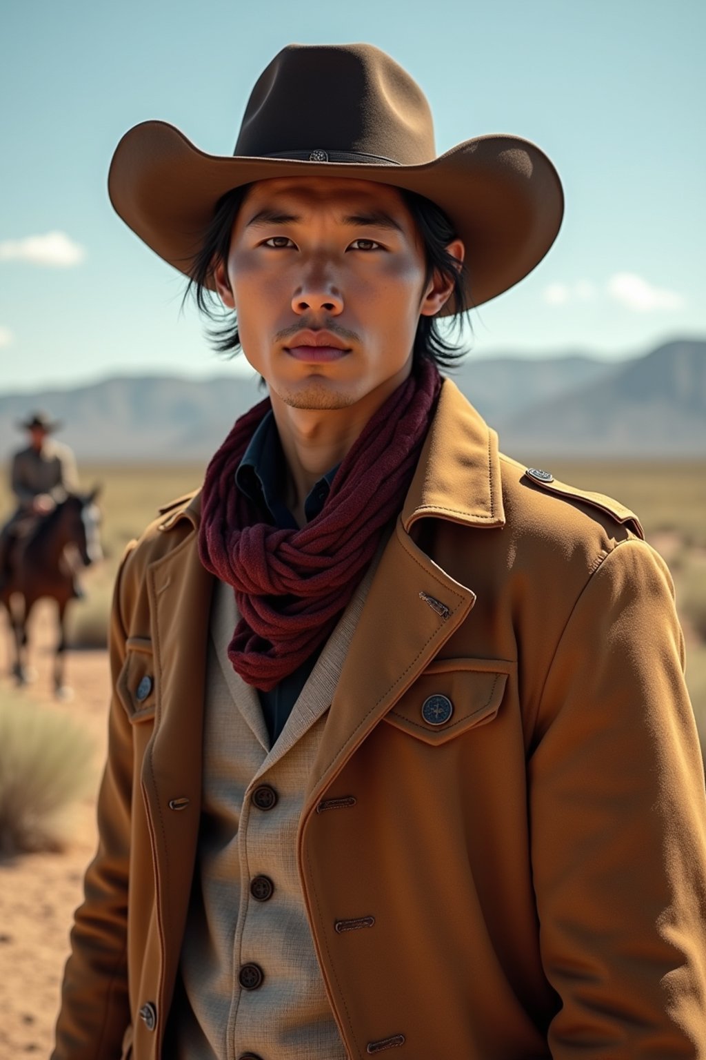 man as Cowboy in the Wild West