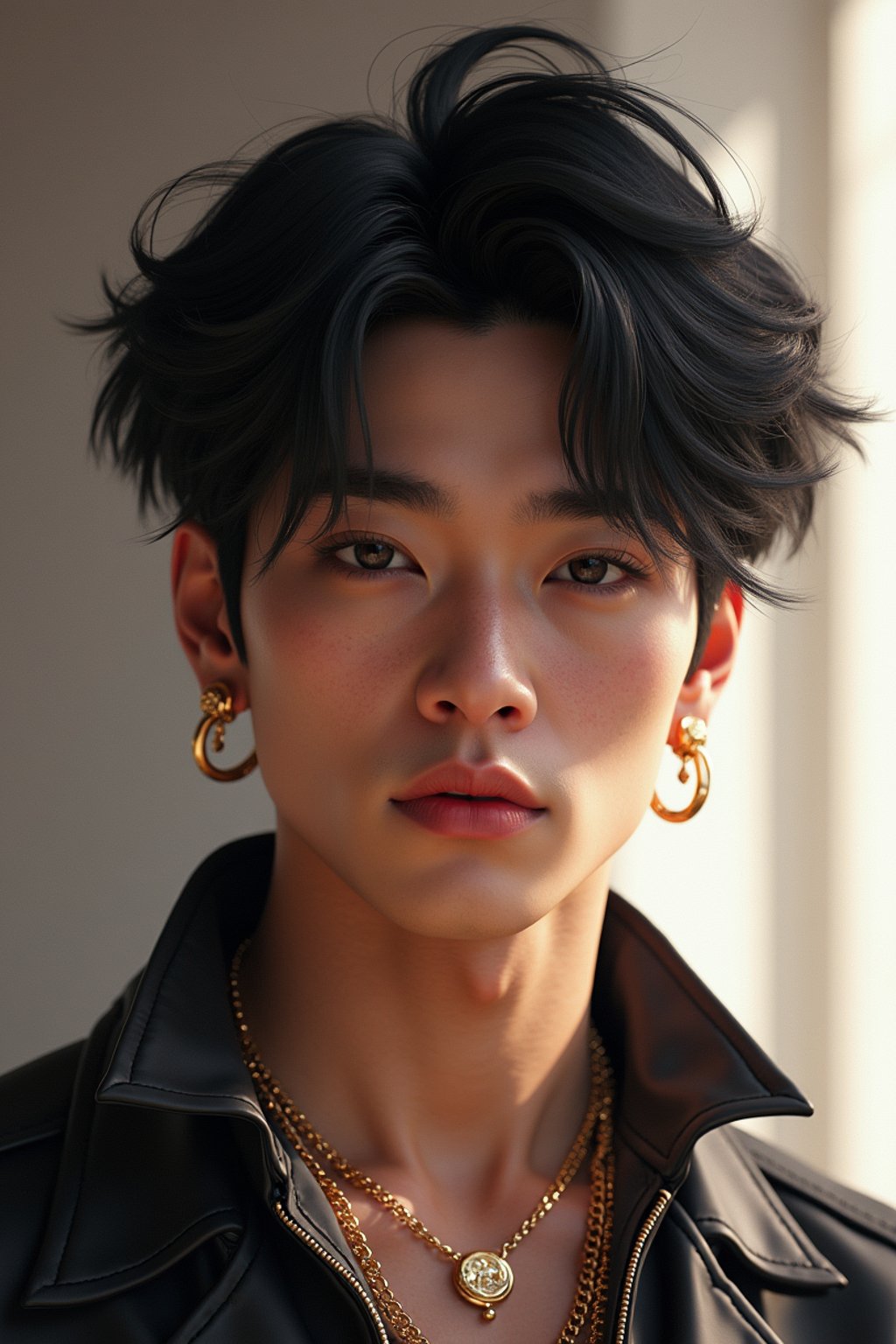 a beautiful fashion charming dreamlike man with lv jewelry, character art, art by artgerm lau and wlop and and ilya kuvshinov and john singer sargent, hyperdetailed, 8 k realistic, symmetrical, frostbite 3 engine, cryengine, dof, trending on artstation, digital art