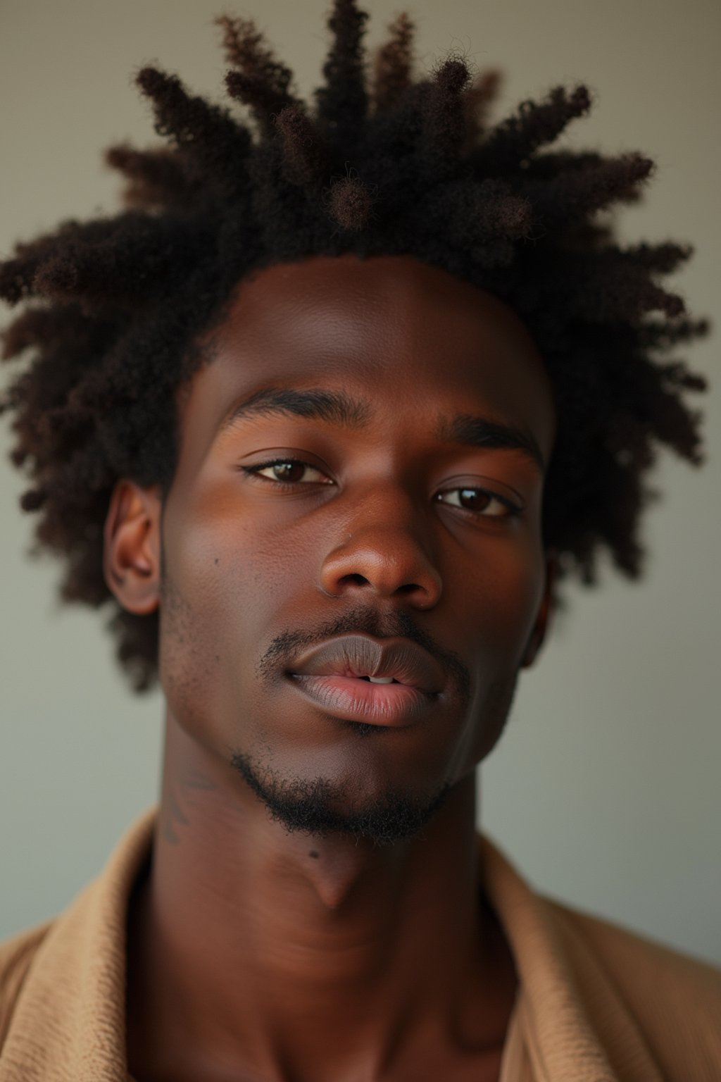 man with brunette hair dyed