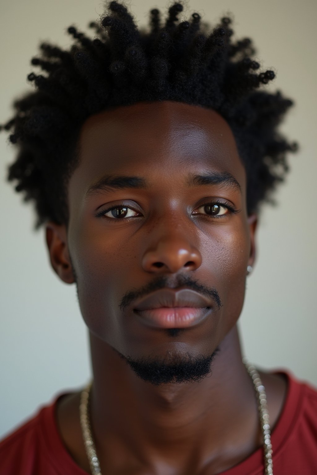 man with black hair dyed