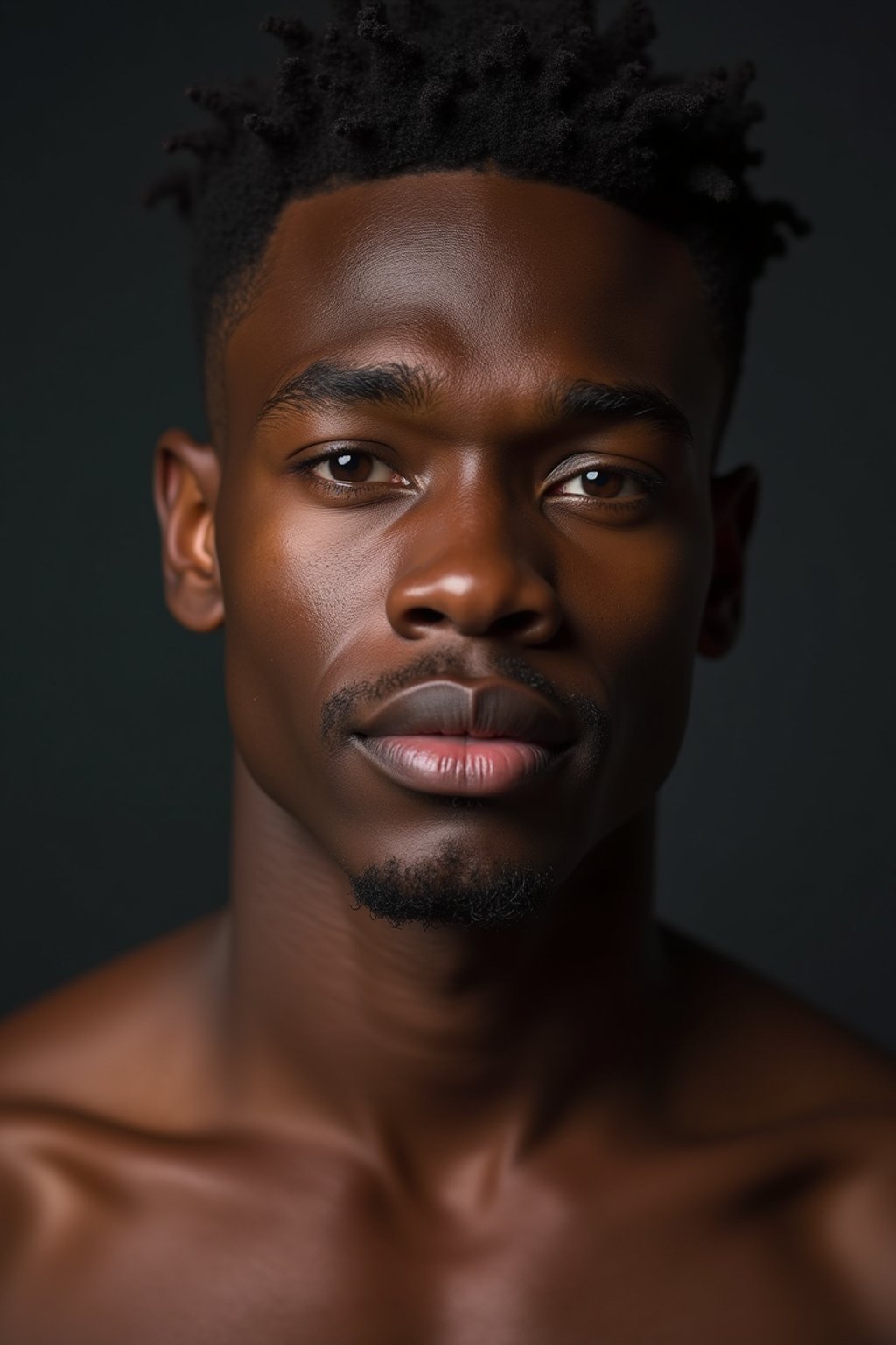 man wearing underwear  in Men's Health  centerfold photoshoot. intact eyes, symmetrical eyes, realistic skin texture. hyper realistic eyes. photorealistic