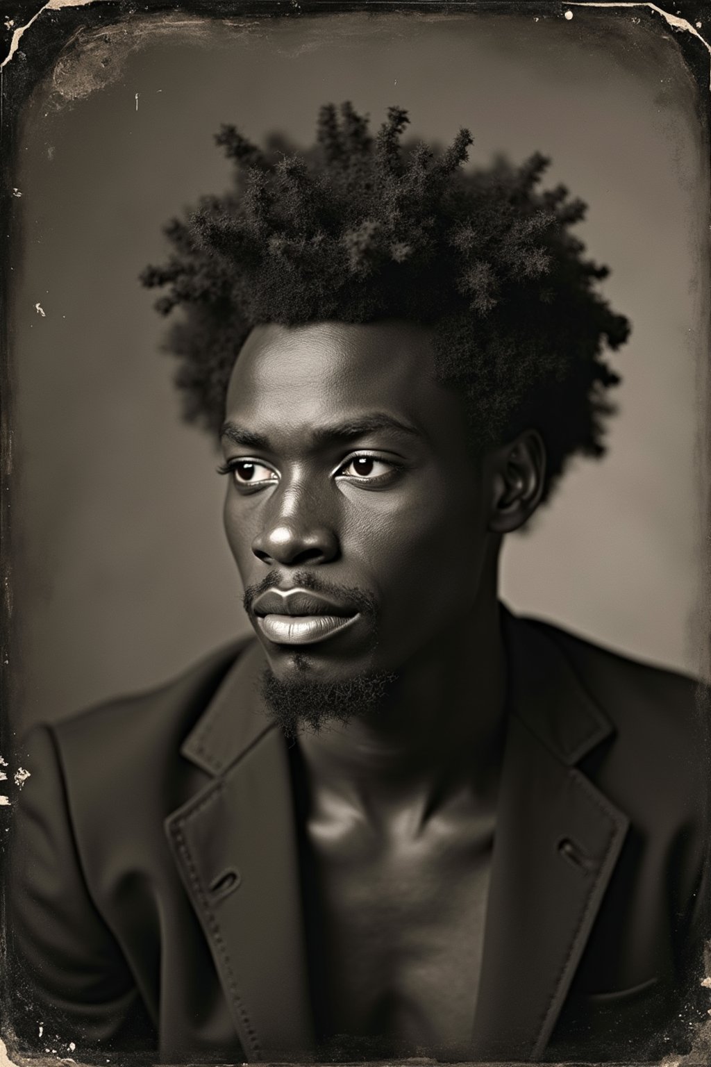 man as a tintype photograph by george hurrell and james van der zee