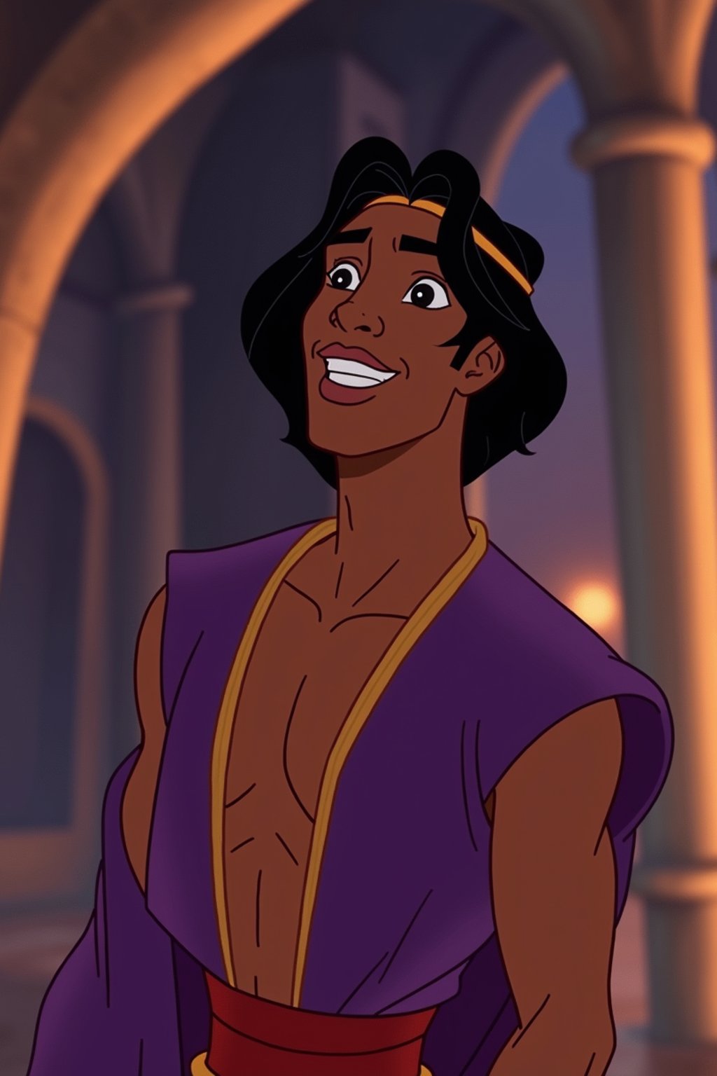 man as Aladdin prince  from Disney