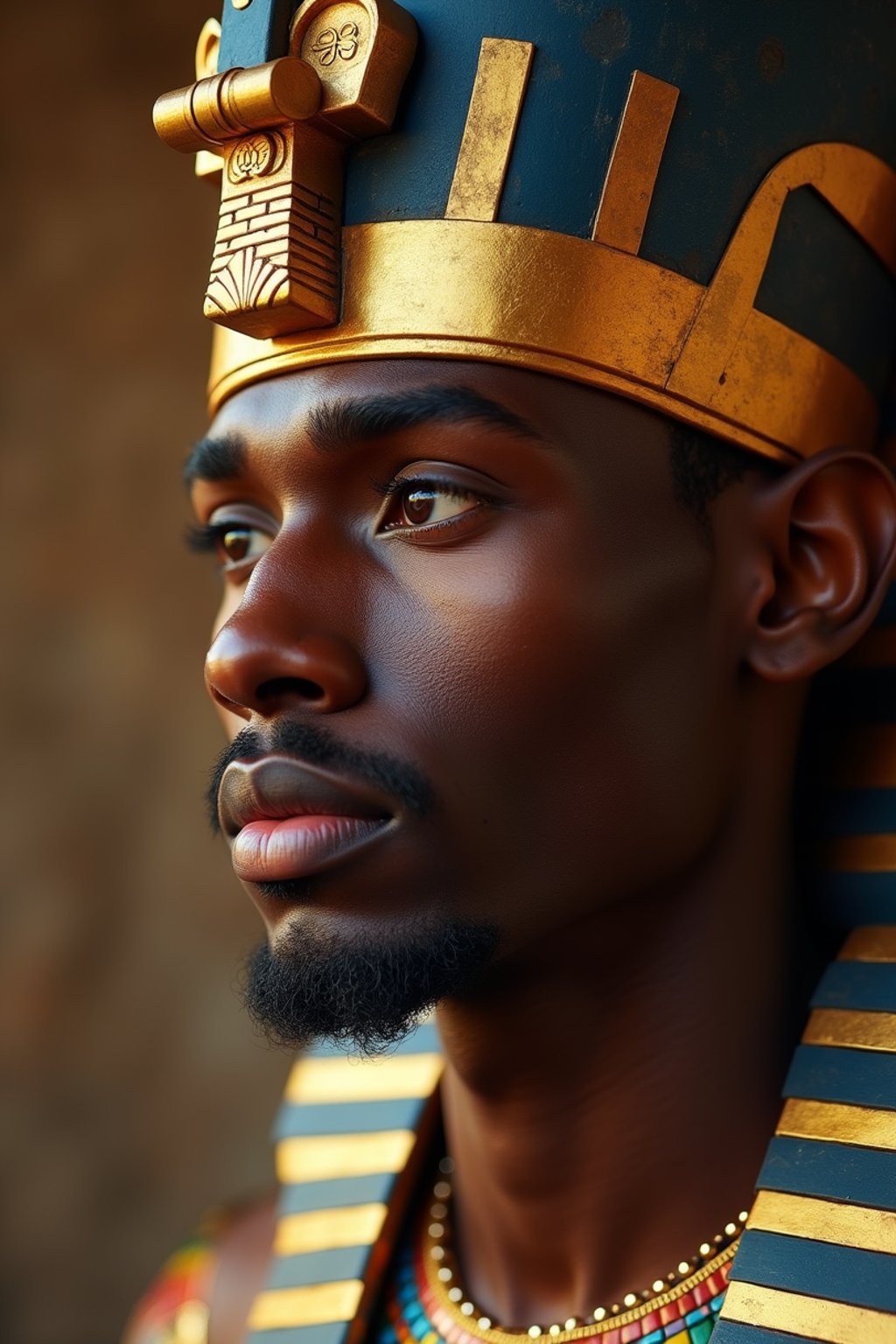 man as Egyptian Pharaoh Emperor