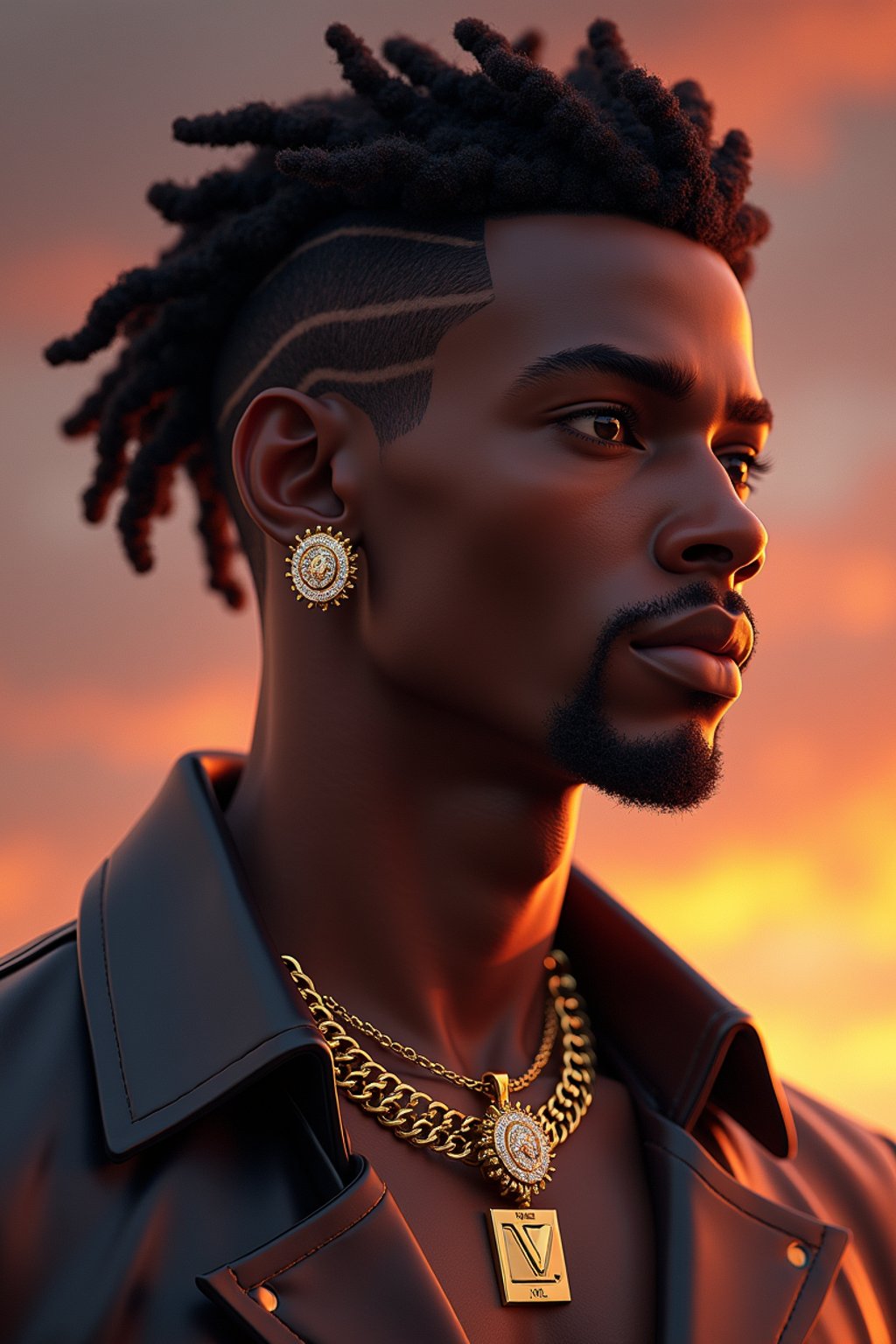 a male man  as a beautiful fashion charming dreamlike man with lv jewelry, character art, art by artgerm lau and wlop and and ilya kuvshinov and john singer sargent, hyperdetailed, 8 k realistic, symmetrical, frostbite 3 engine, cryengine, dof, trending on artstation, digital art