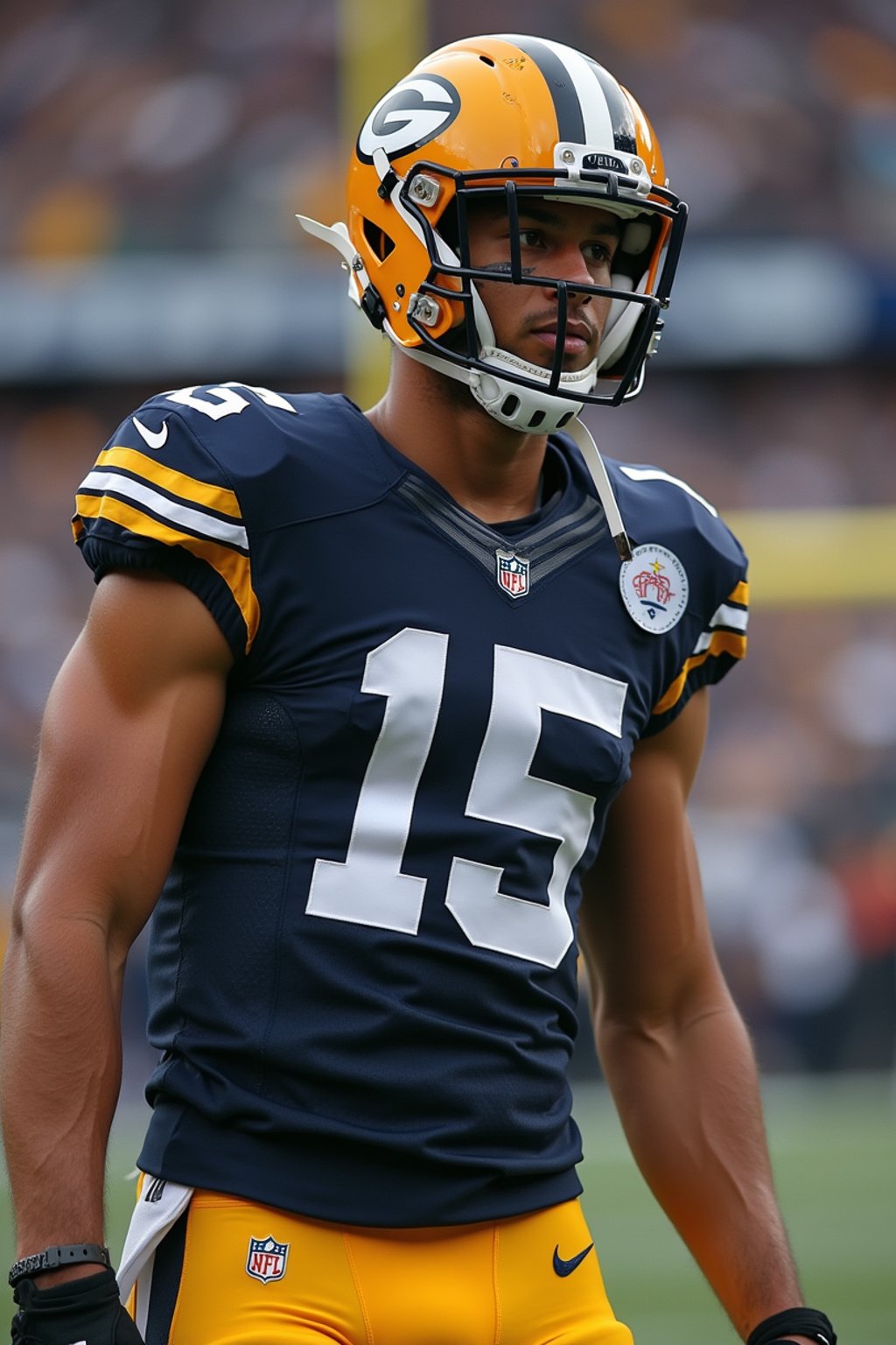 man as American Football Player in the NFL