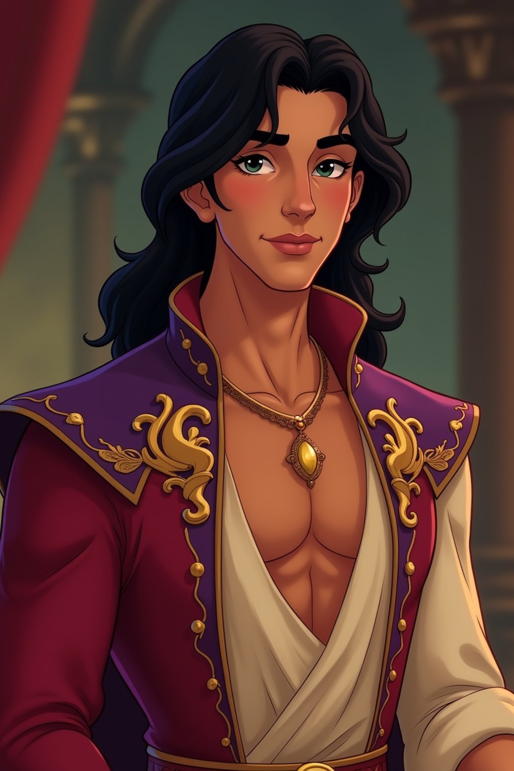 man as Aladdin prince  from Disney