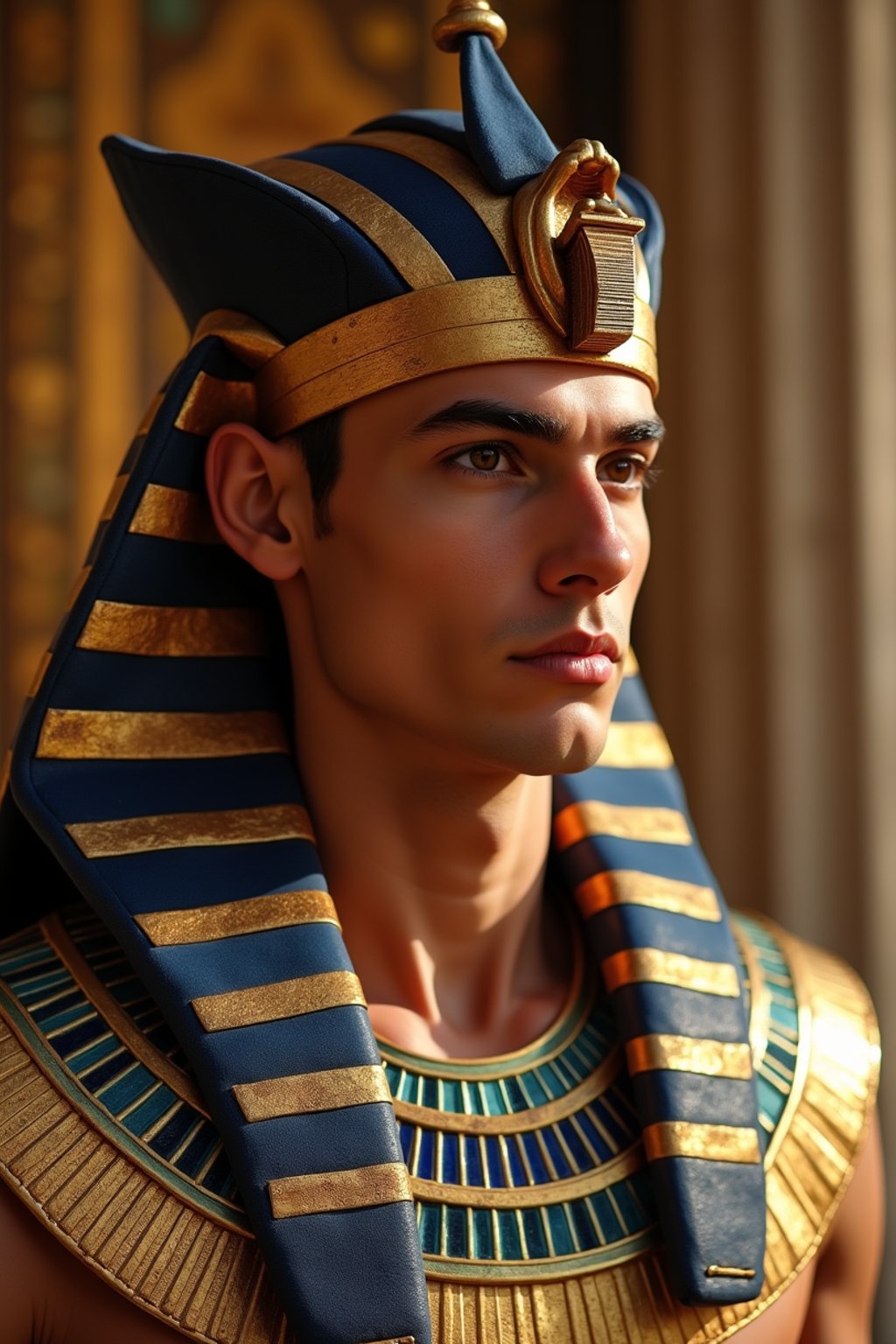 man as Egyptian Pharaoh Emperor