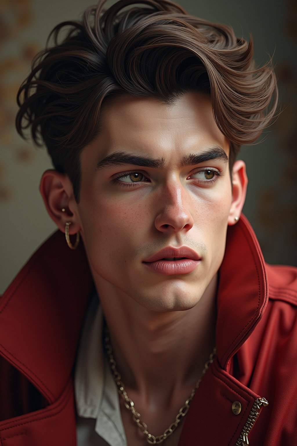 a beautiful fashion charming dreamlike man with lv jewelry, character art, art by artgerm lau and wlop and and ilya kuvshinov and john singer sargent, hyperdetailed, 8 k realistic, symmetrical, frostbite 3 engine, cryengine, dof, trending on artstation, digital art