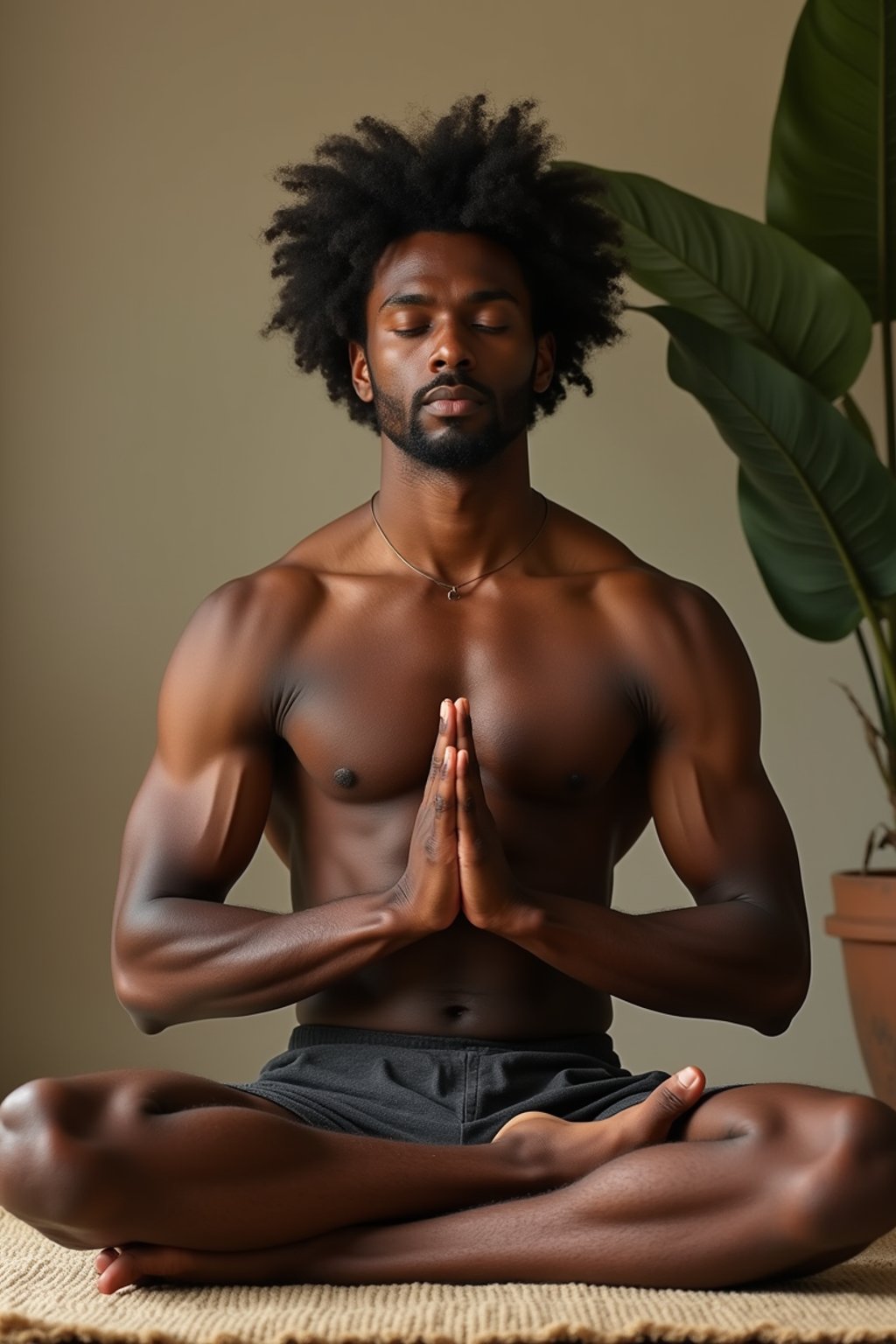 man engaging in a mindfulness practice