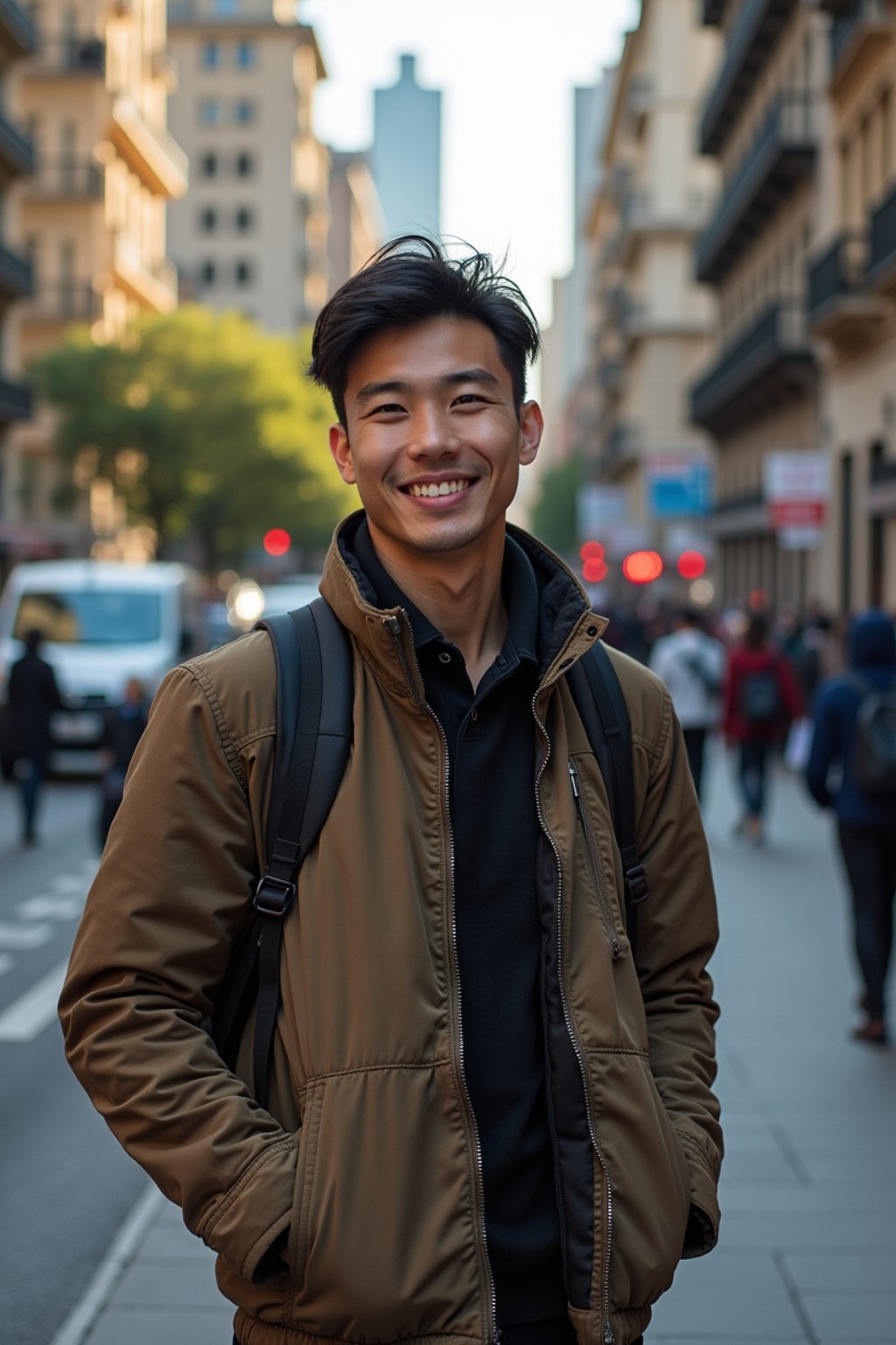 man as digital nomad in Buenos Aires in Argentina