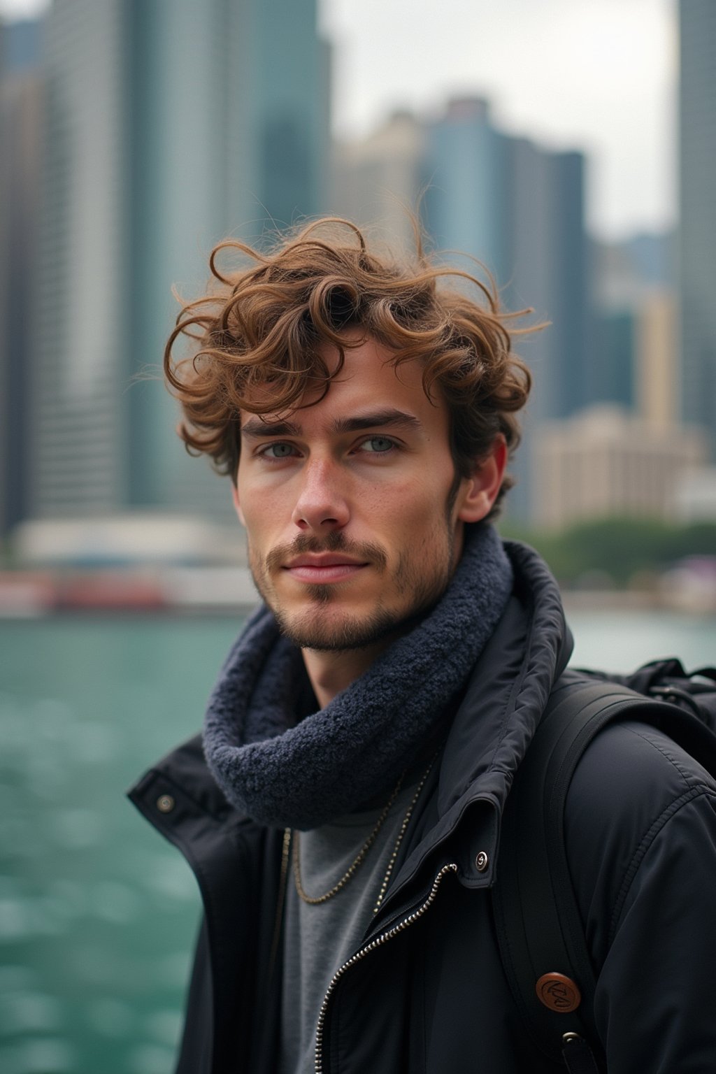 man as digital nomad in Hong Kong